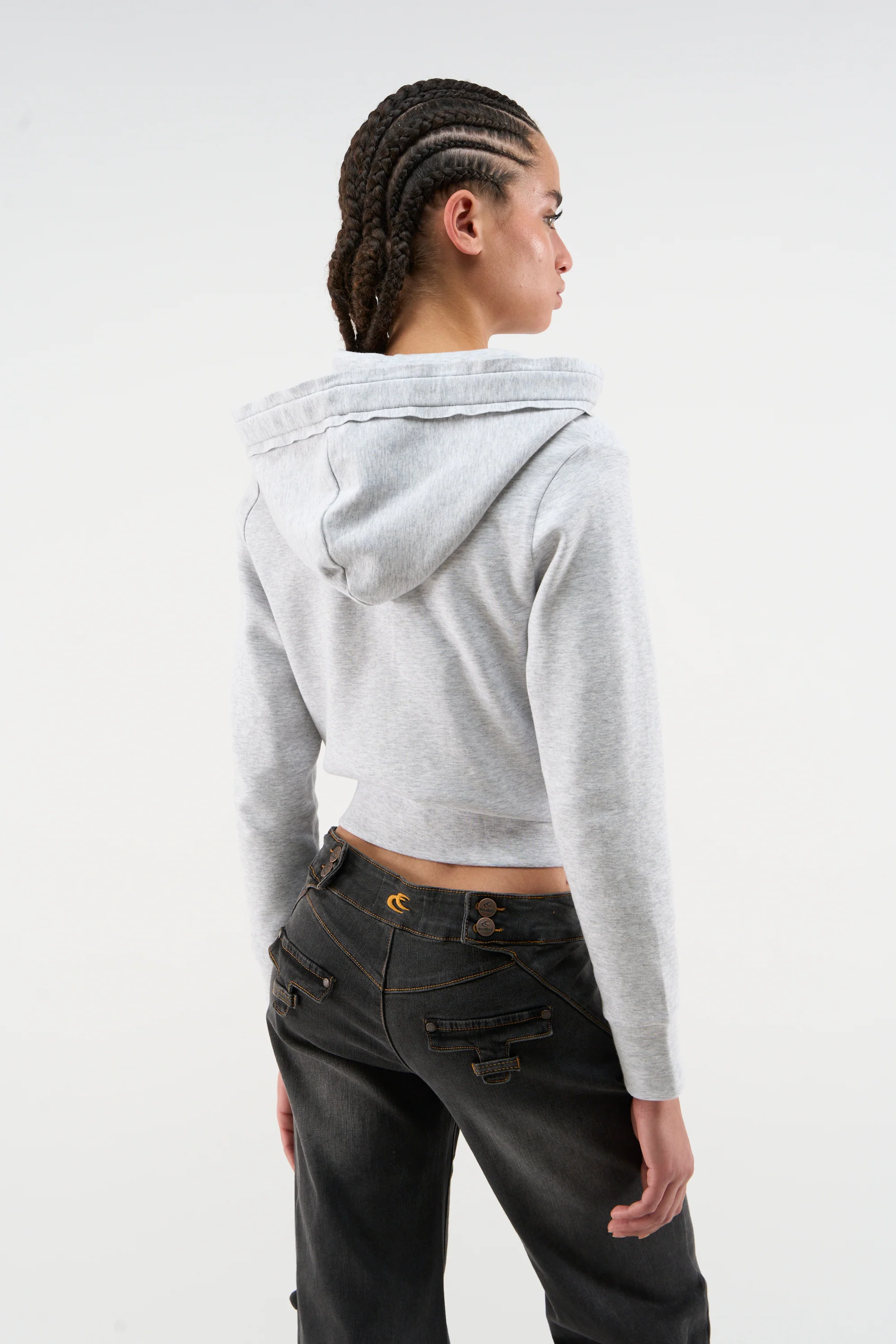 Cozy Grey Melange Jacket - Image 3