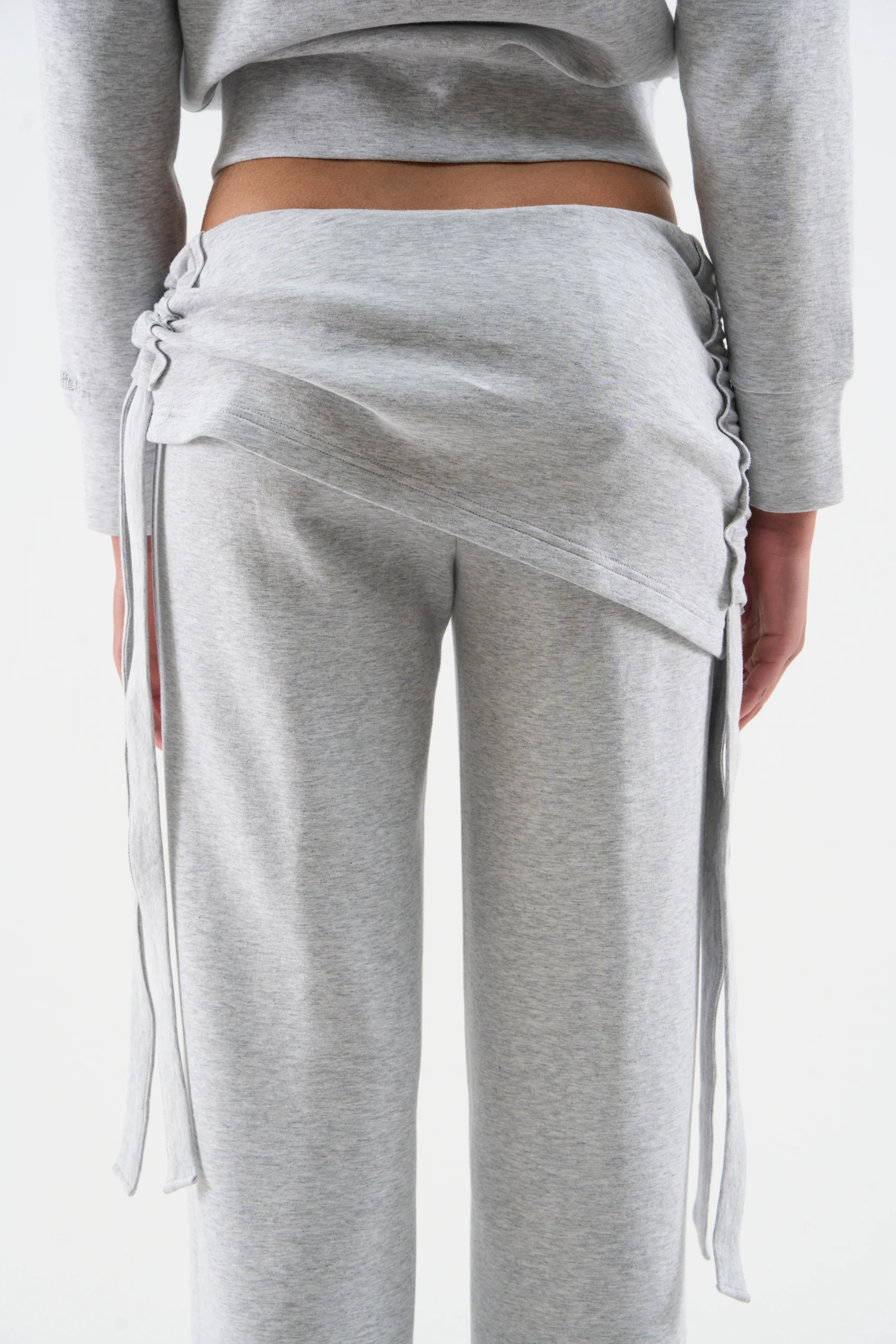 Cozy Grey Melange Pants - Image 6