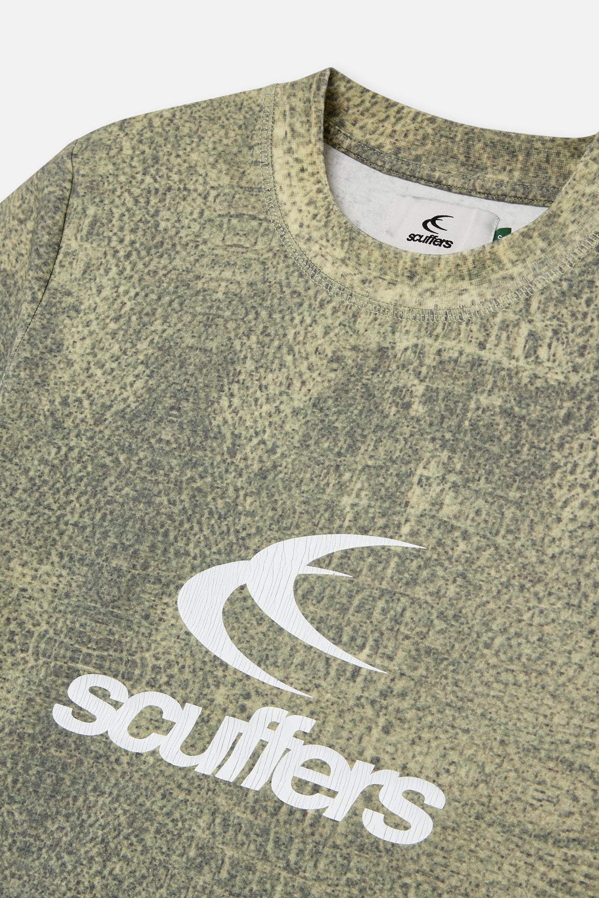 Crocodile Dusty Green Fitted T-Shirt - Image 5