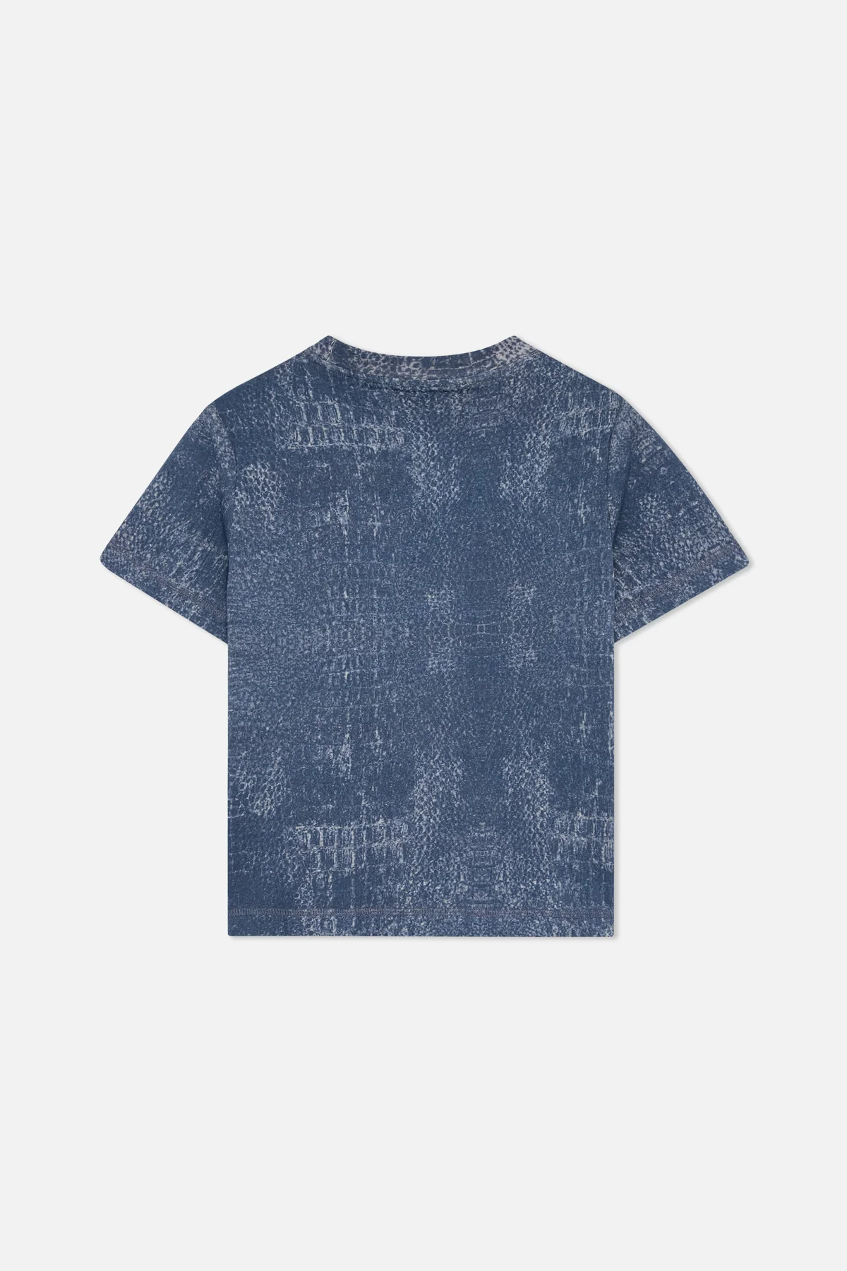 Crocodile Navy Fitted T-Shirt - Image 3