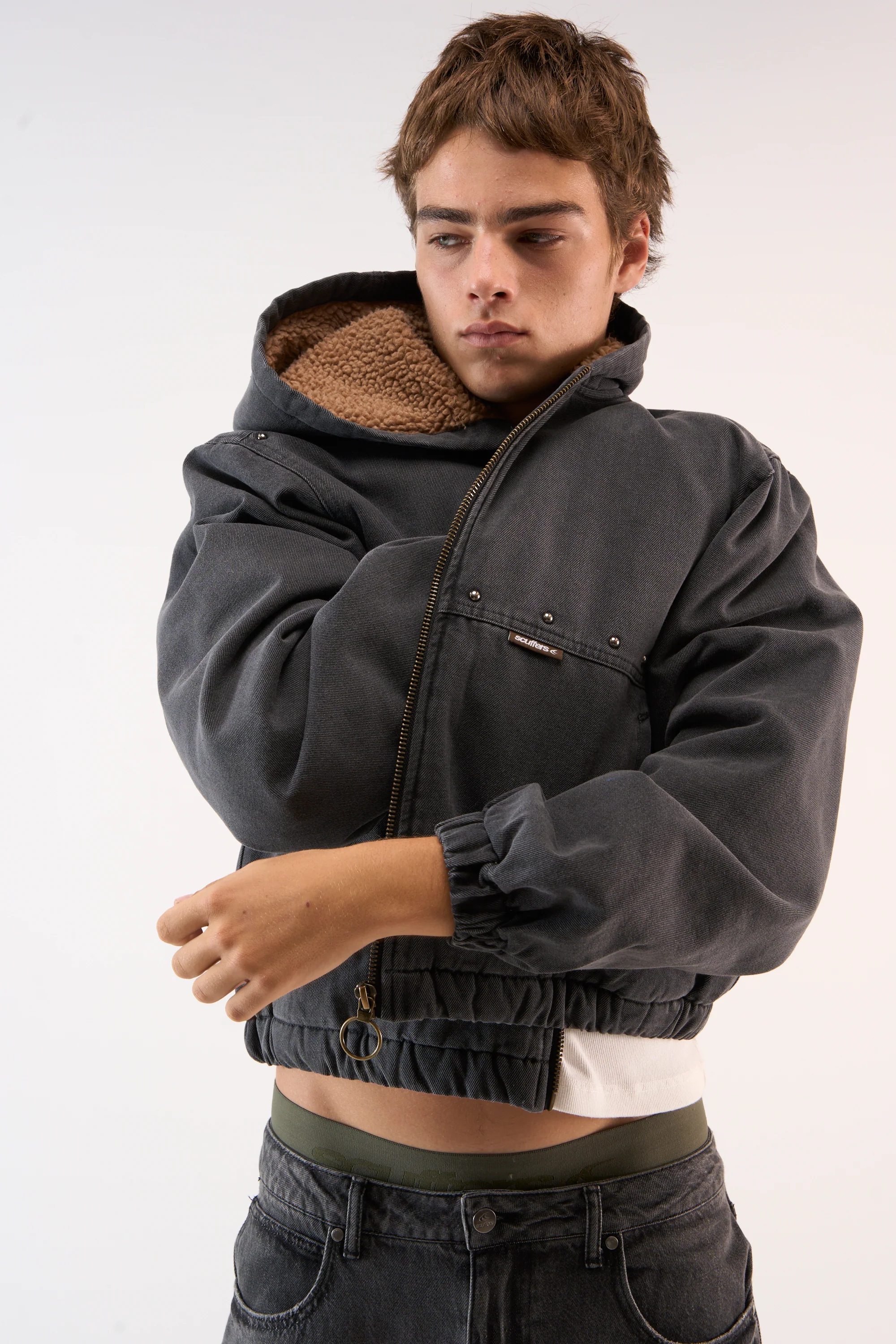 Denim Dark Work Jacket - Image 4