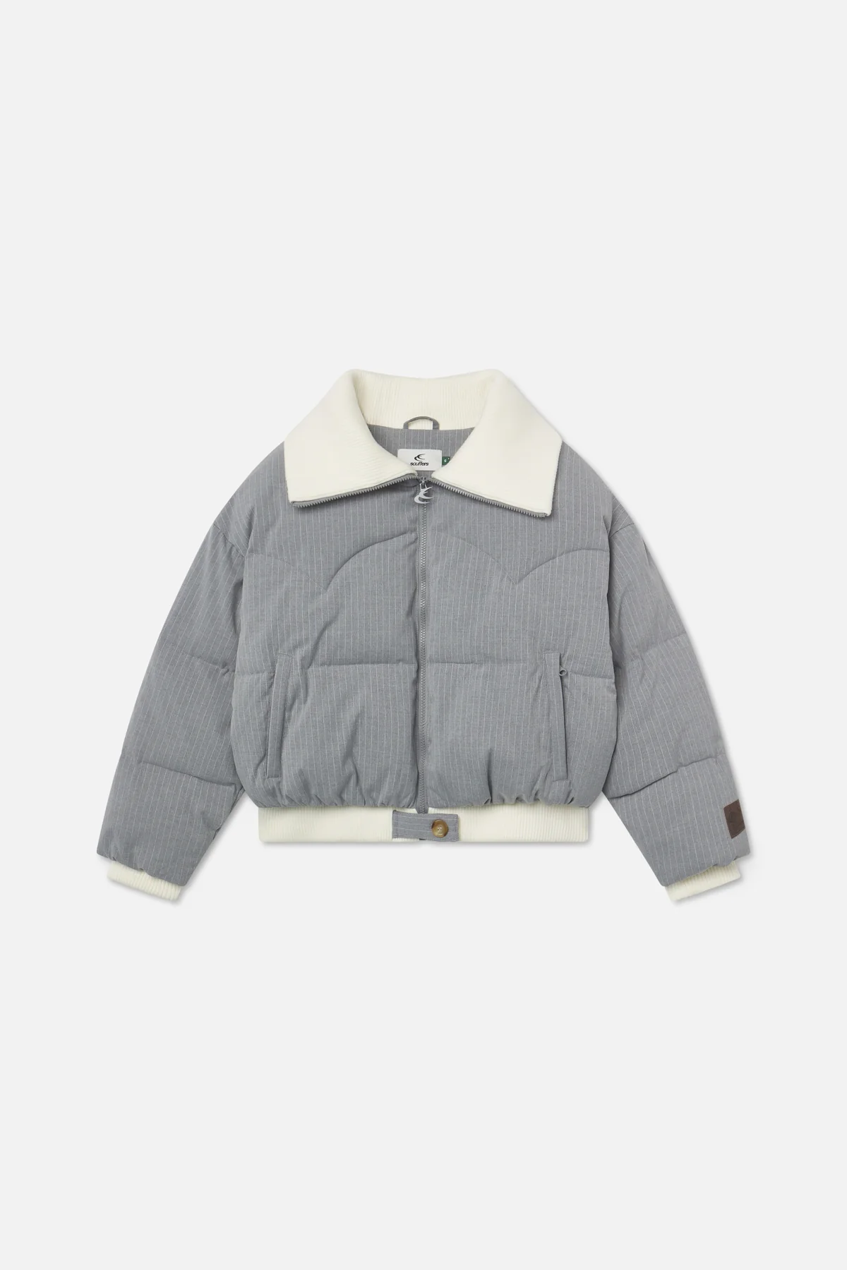 Donatello Light Grey Puffer - Image 5