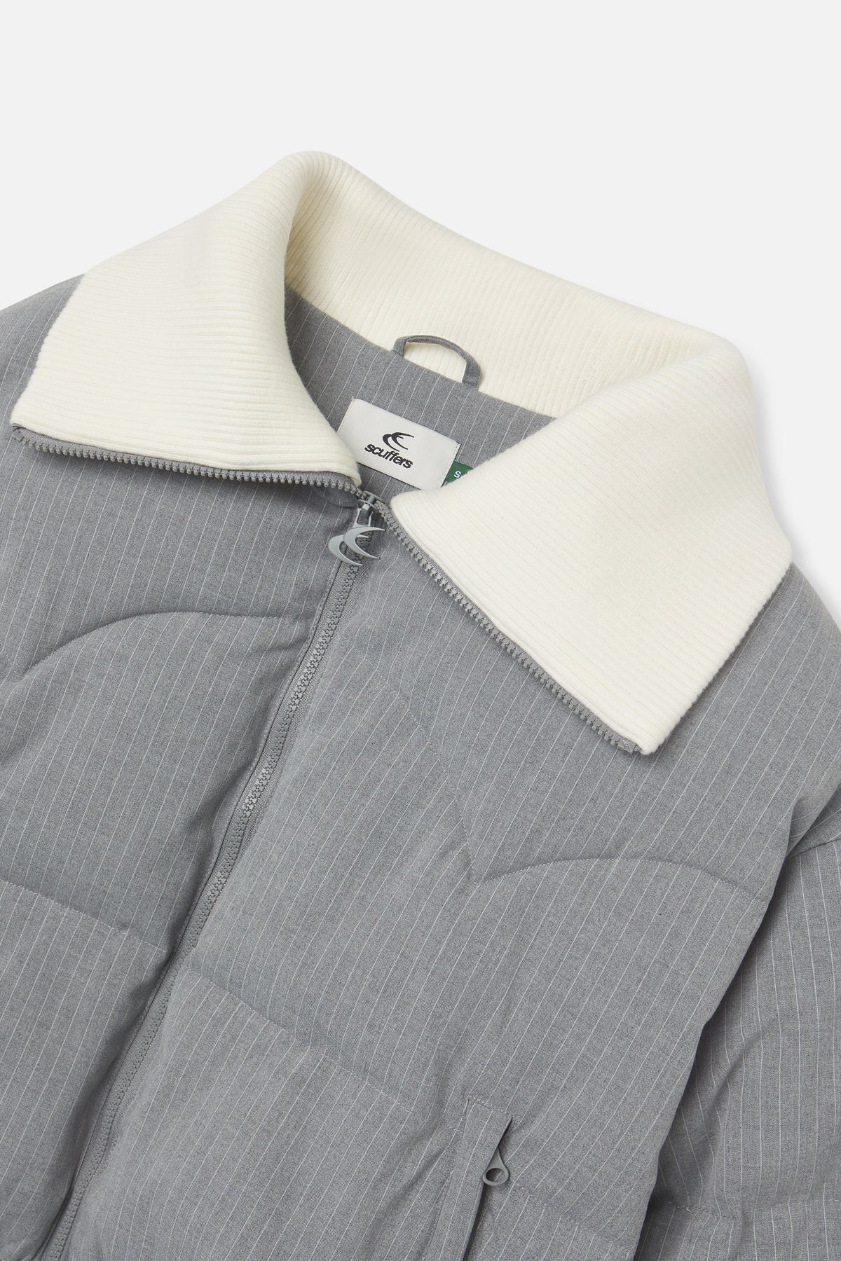 Donatello Light Grey Puffer - Image 7
