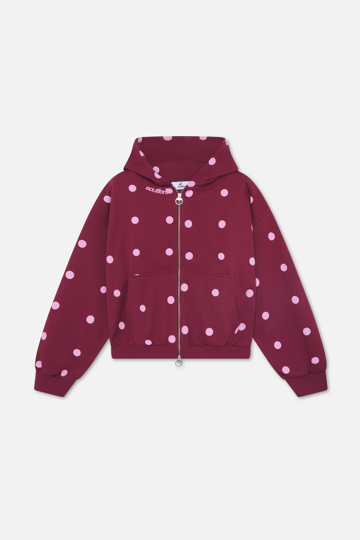 Dots Burgundy Zipper - Image 5