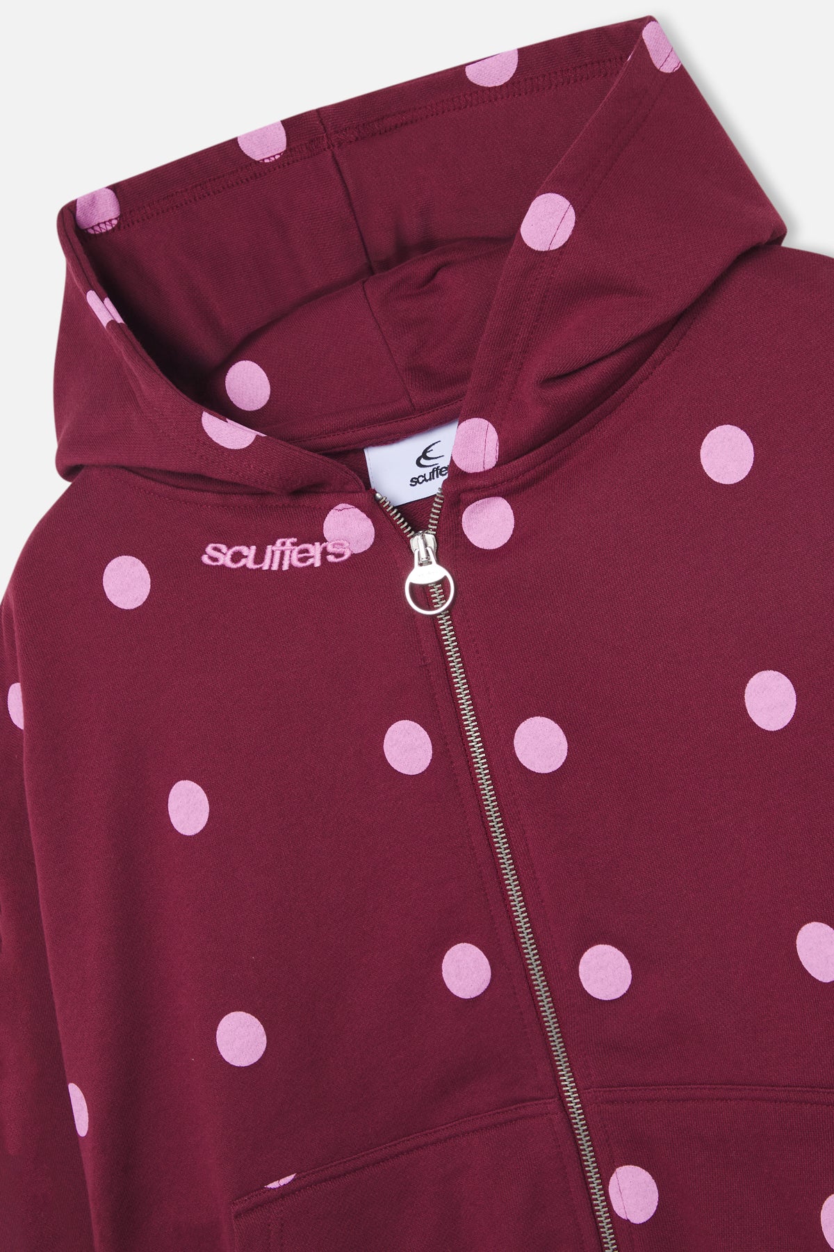 Dots Burgundy Zipper - Image 7
