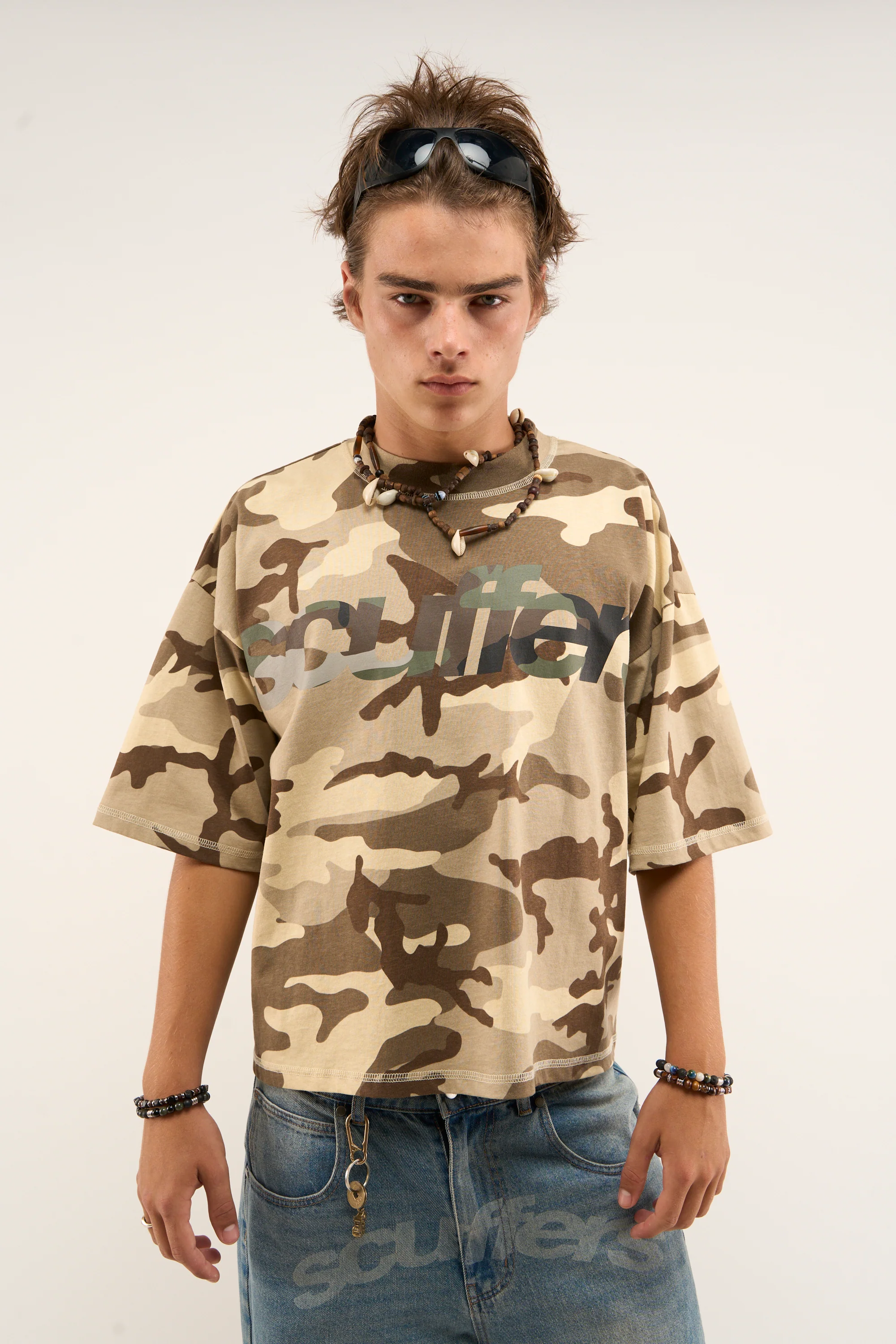 Double Camo Brown T-Shirt - Image 2