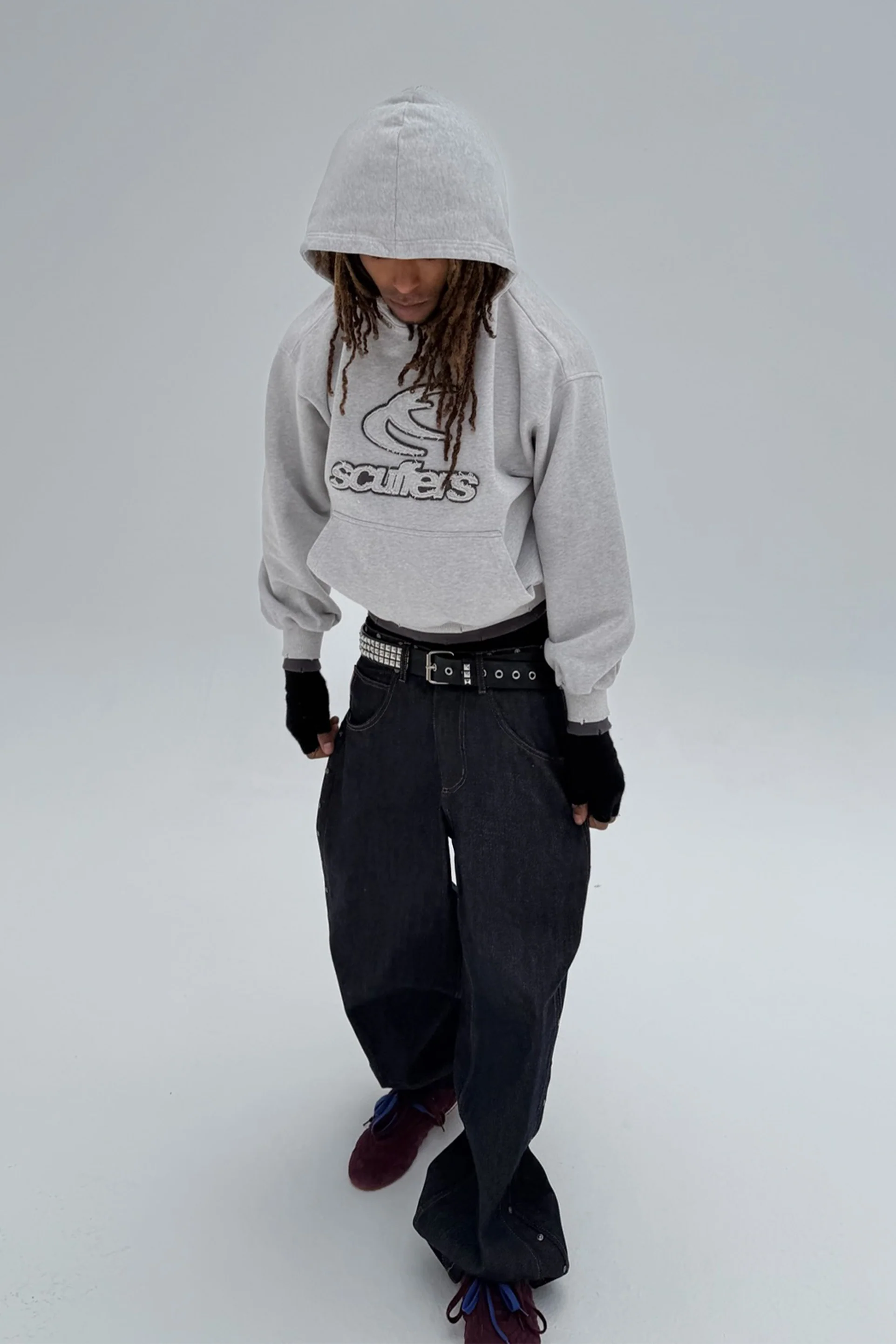 Double Light Grey Hoodie - Image 3