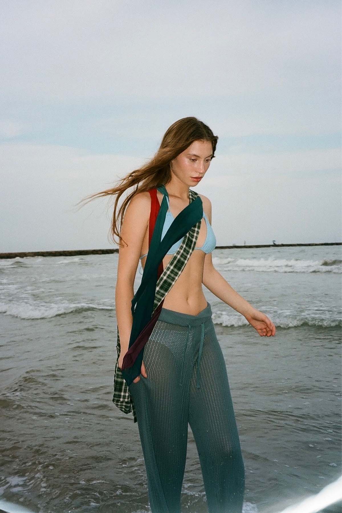 Double Moon Dusty Blue Pants - Image 8