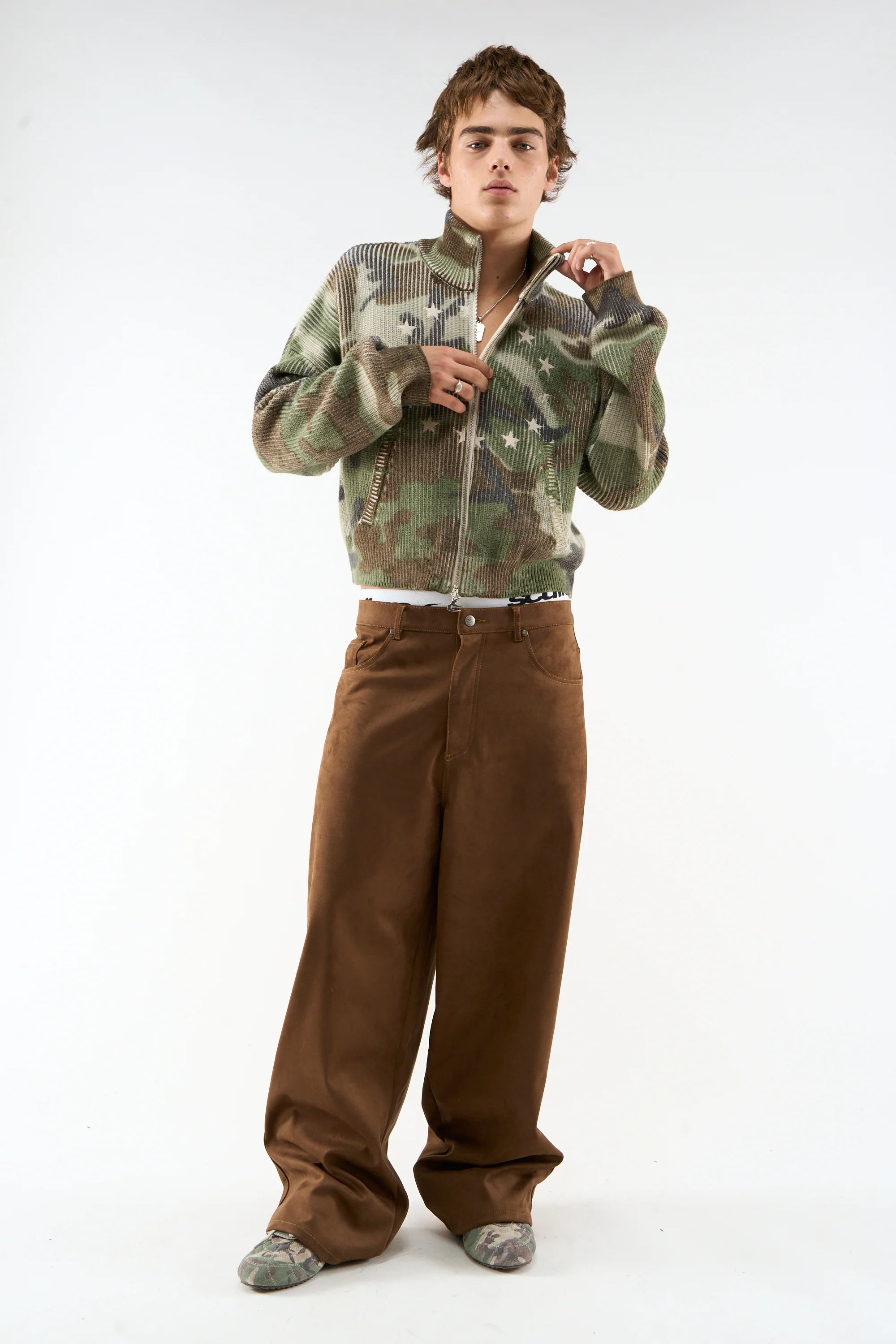 Ea Camo Knit Zipper - Image 2