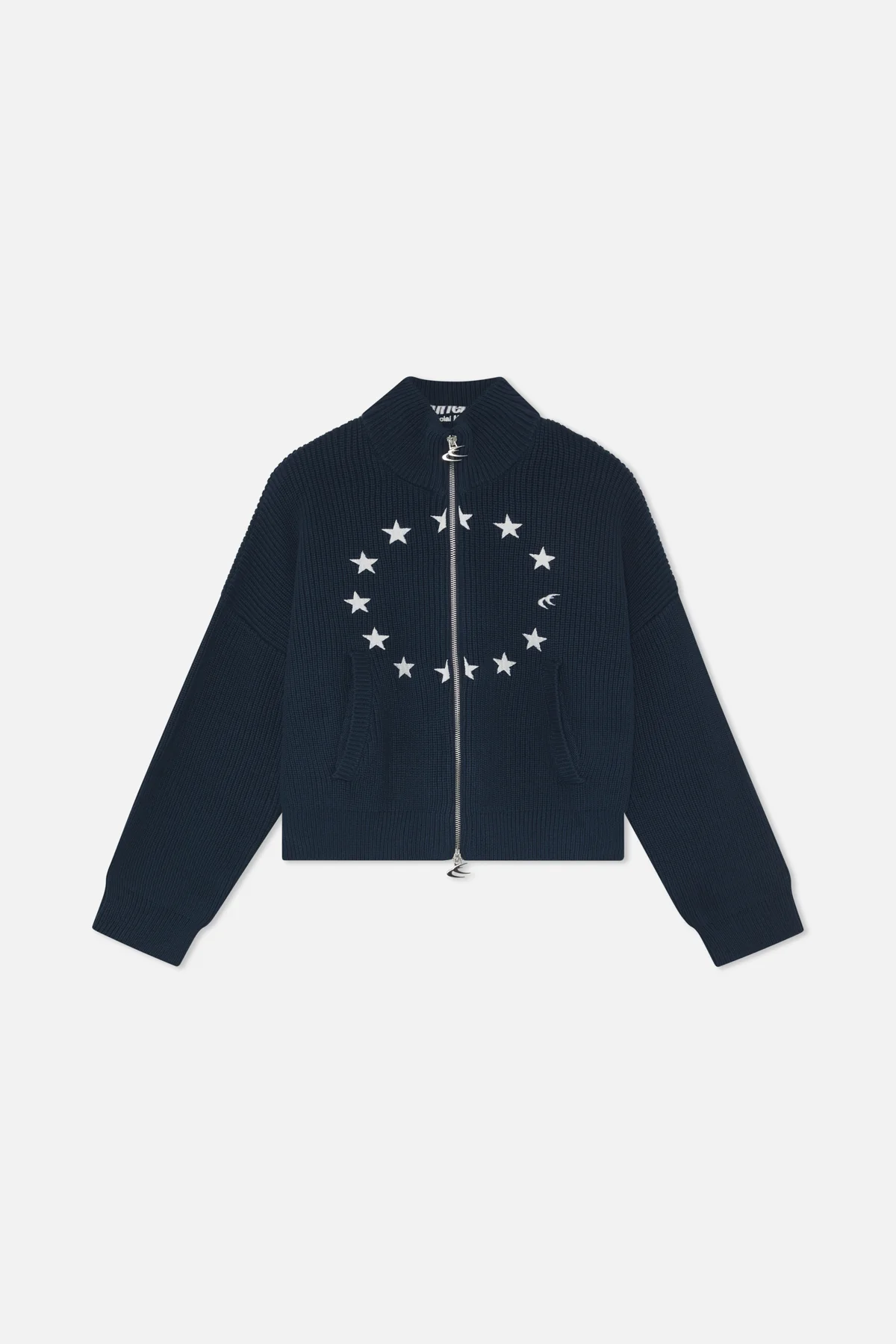 Ea Navy Blue Knit Zipper - Image 6
