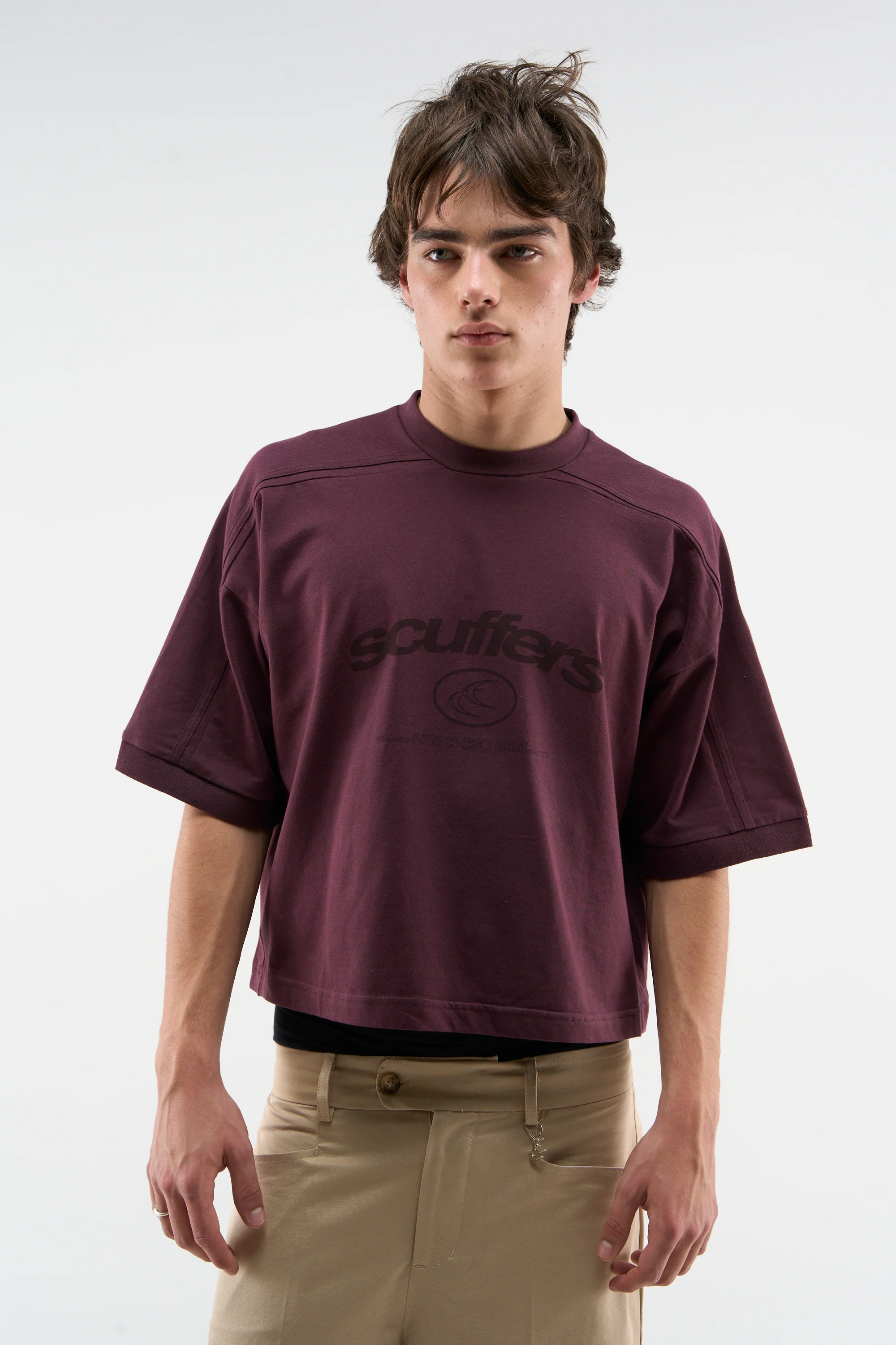 Effortless Total Burgundy T-Shirt - Image 2