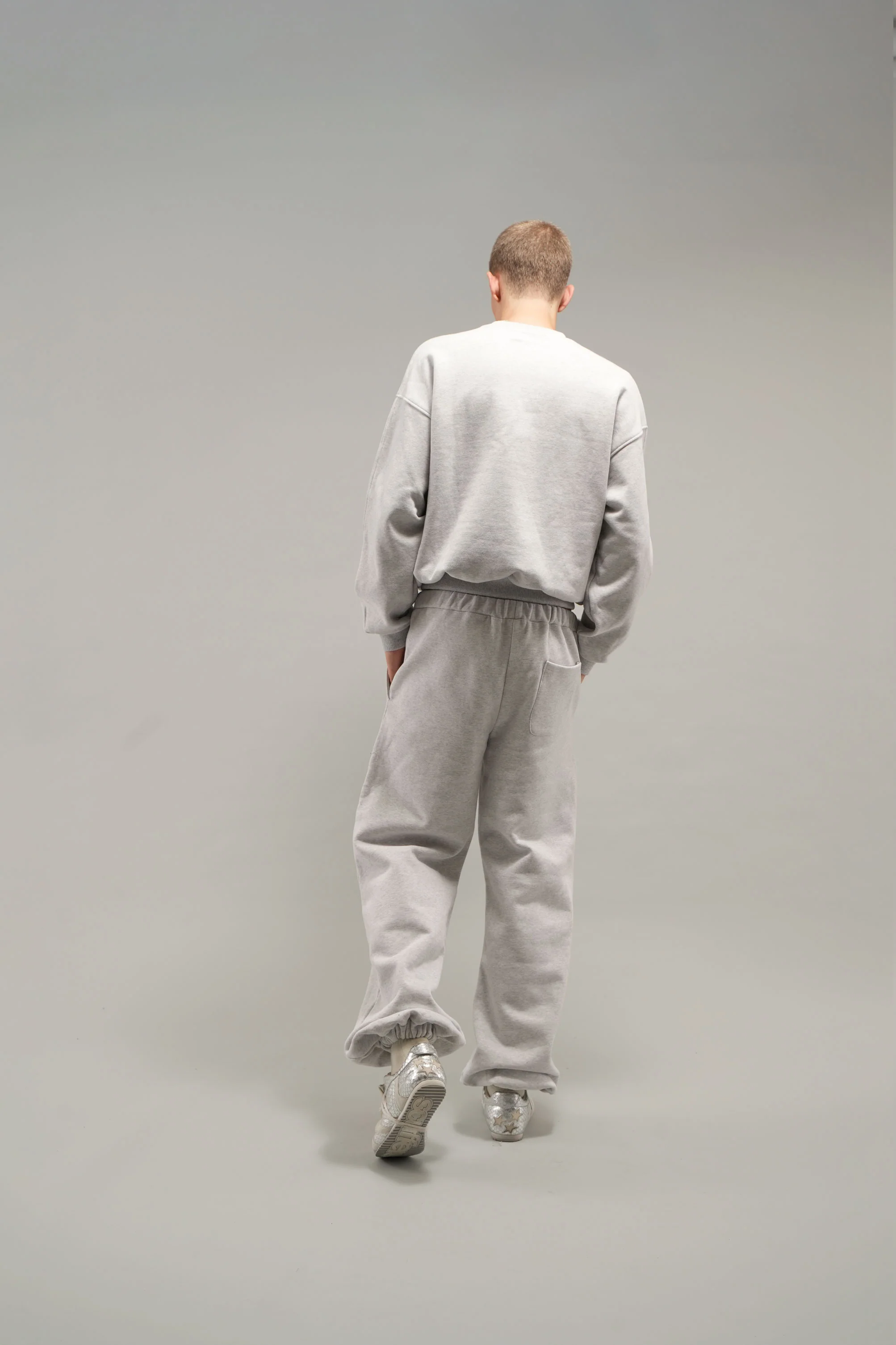 Everyday Grey Melange Crewneck - Image 8