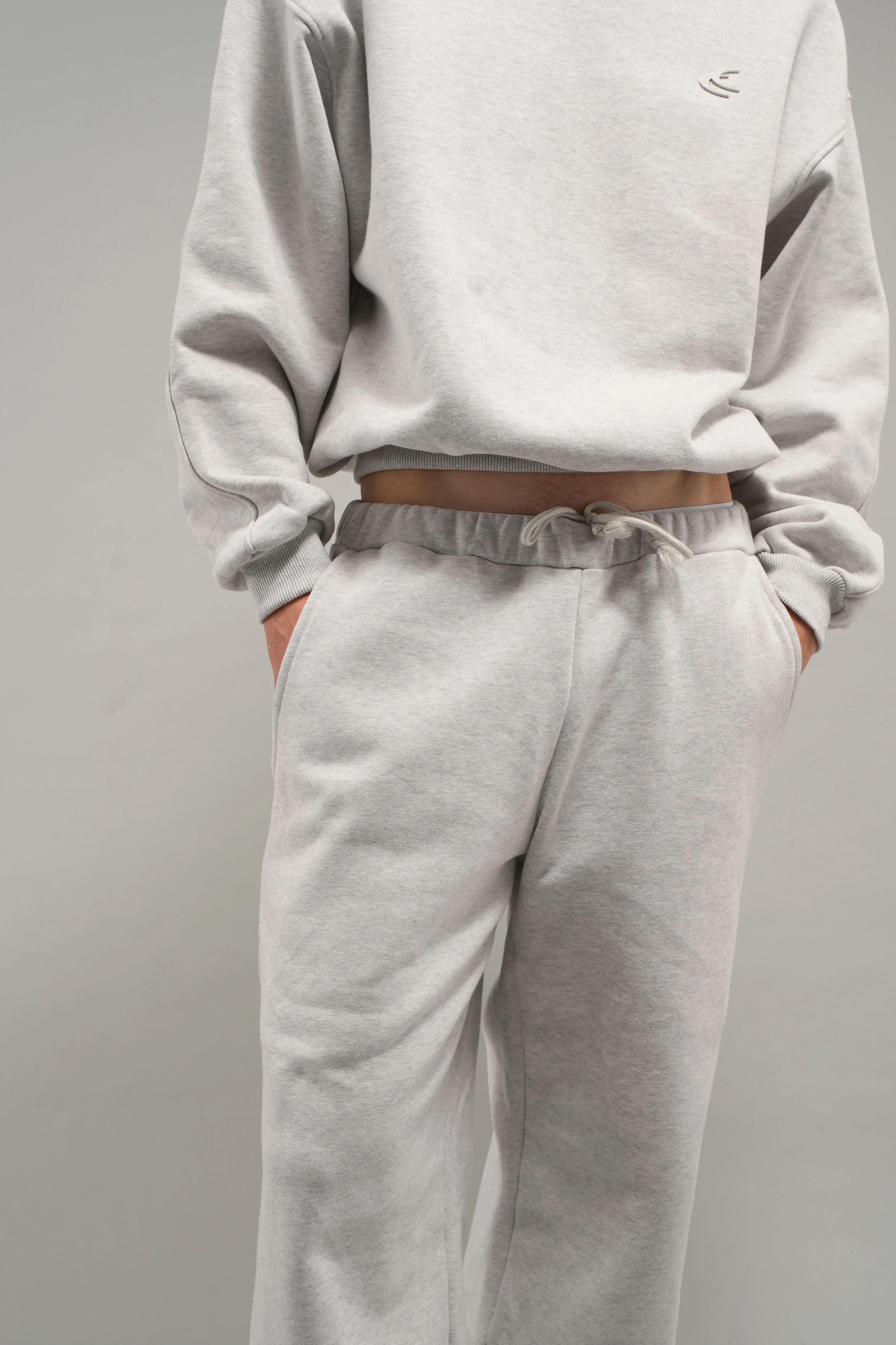 Everyday Grey Melange Crewneck - Image 9