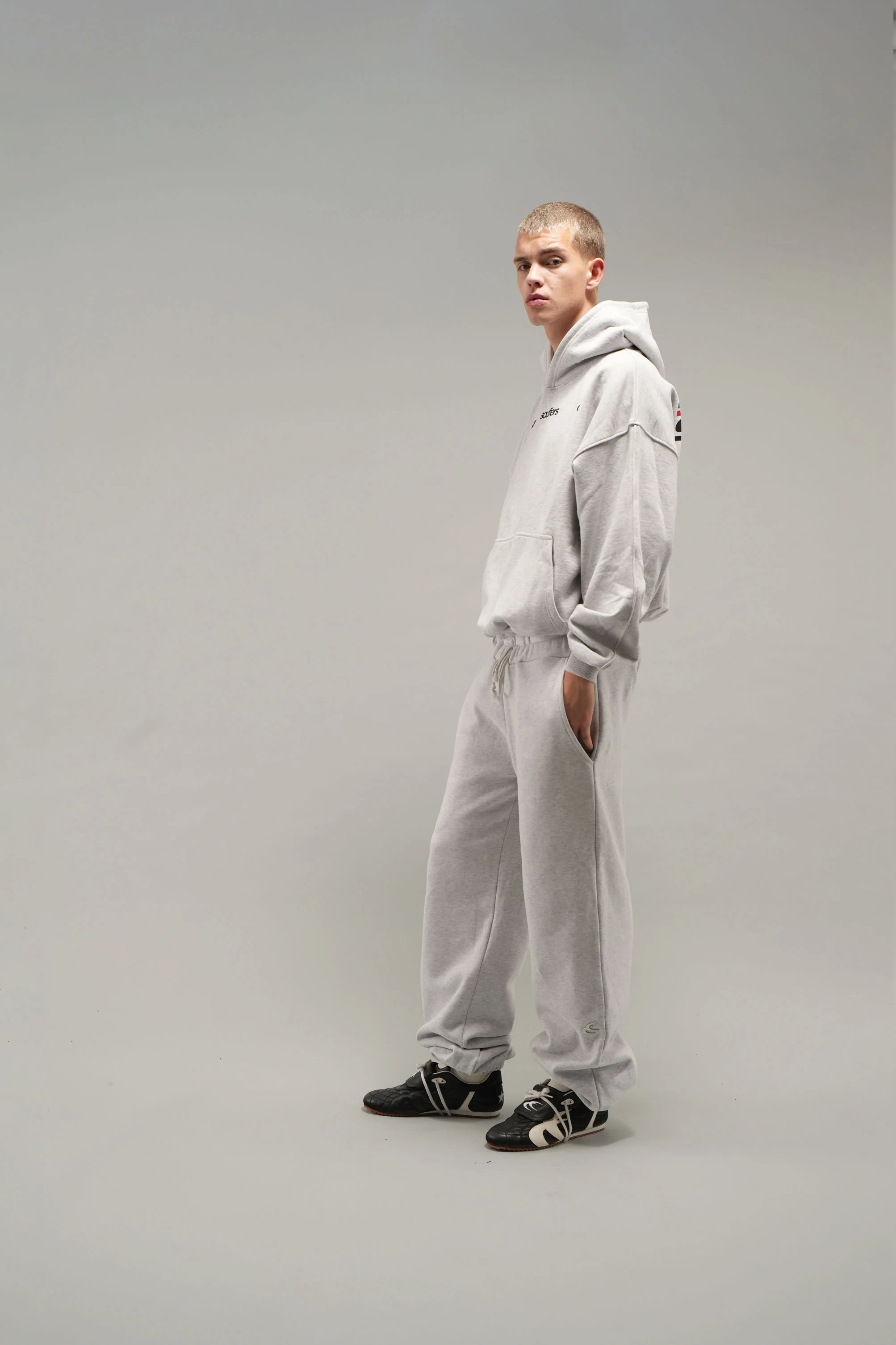 Everyday Grey Melange Pants - Image 7