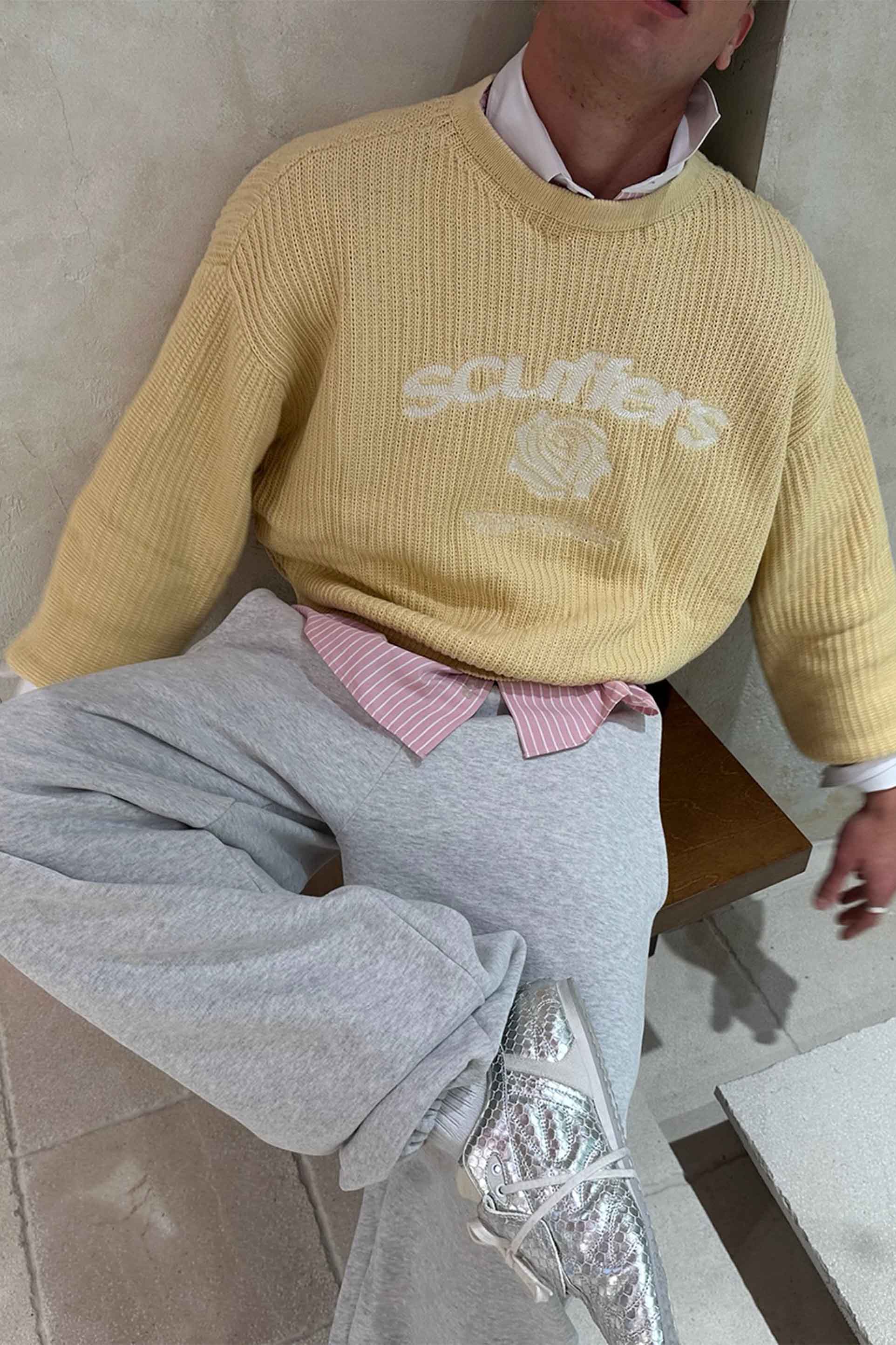 Everyday Grey Melange Pants - Image 8