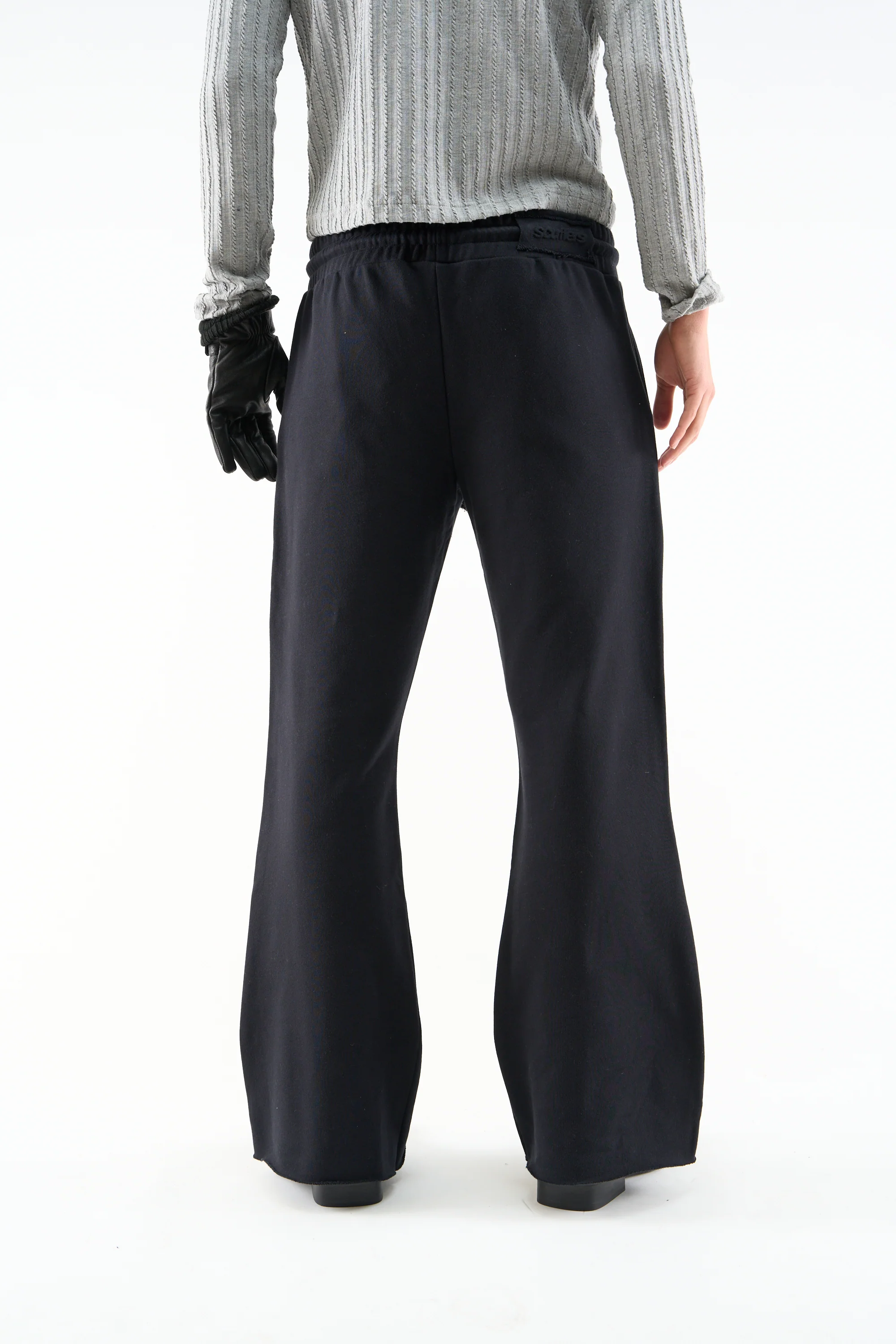 Flared Black Sweatpants - Image 4