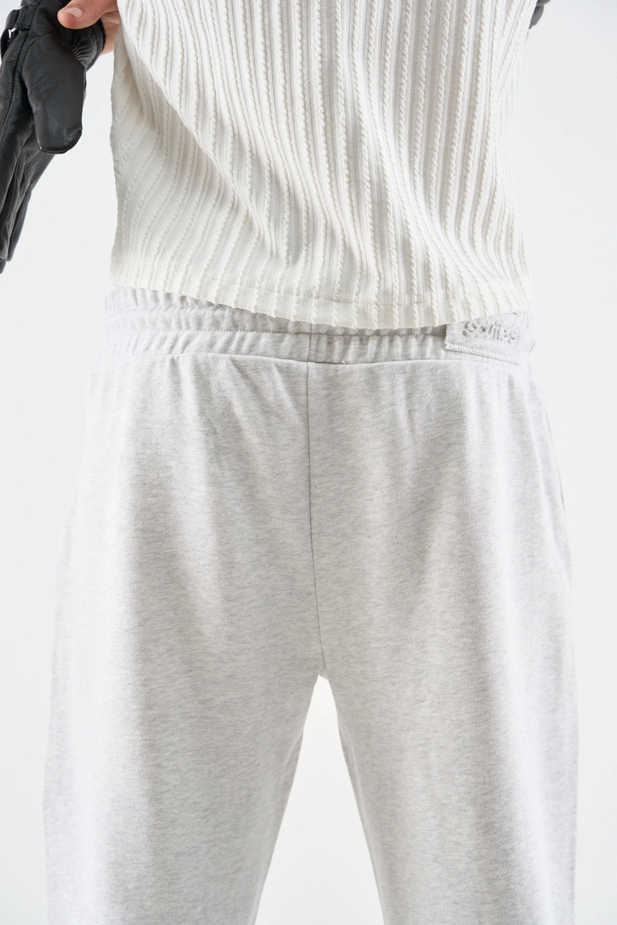 Flared Light Grey Sweatpants - Image 5