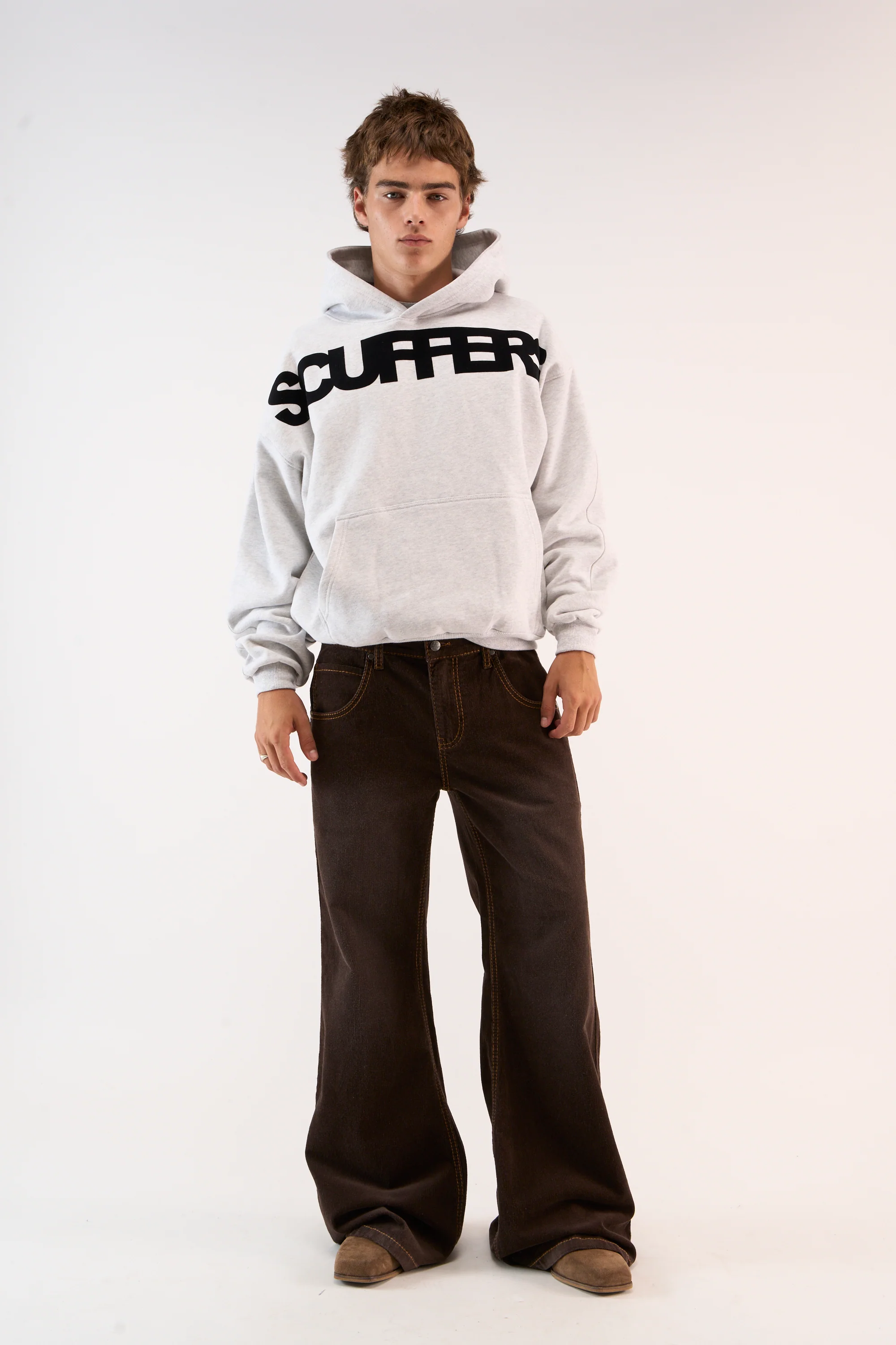 Flock Light Grey Hoodie - Image 3