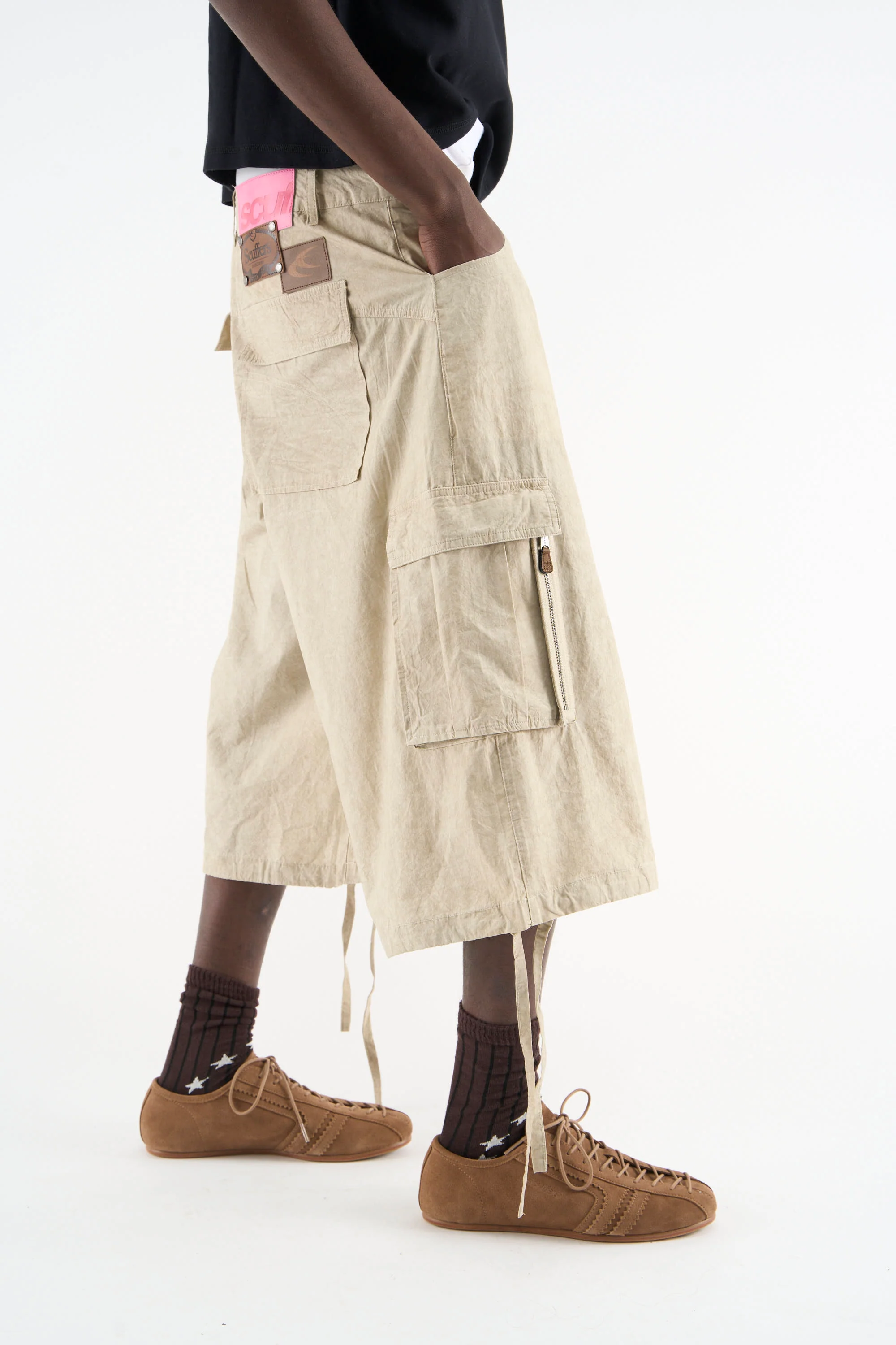 Funk Light Brown Jorts - Image 3