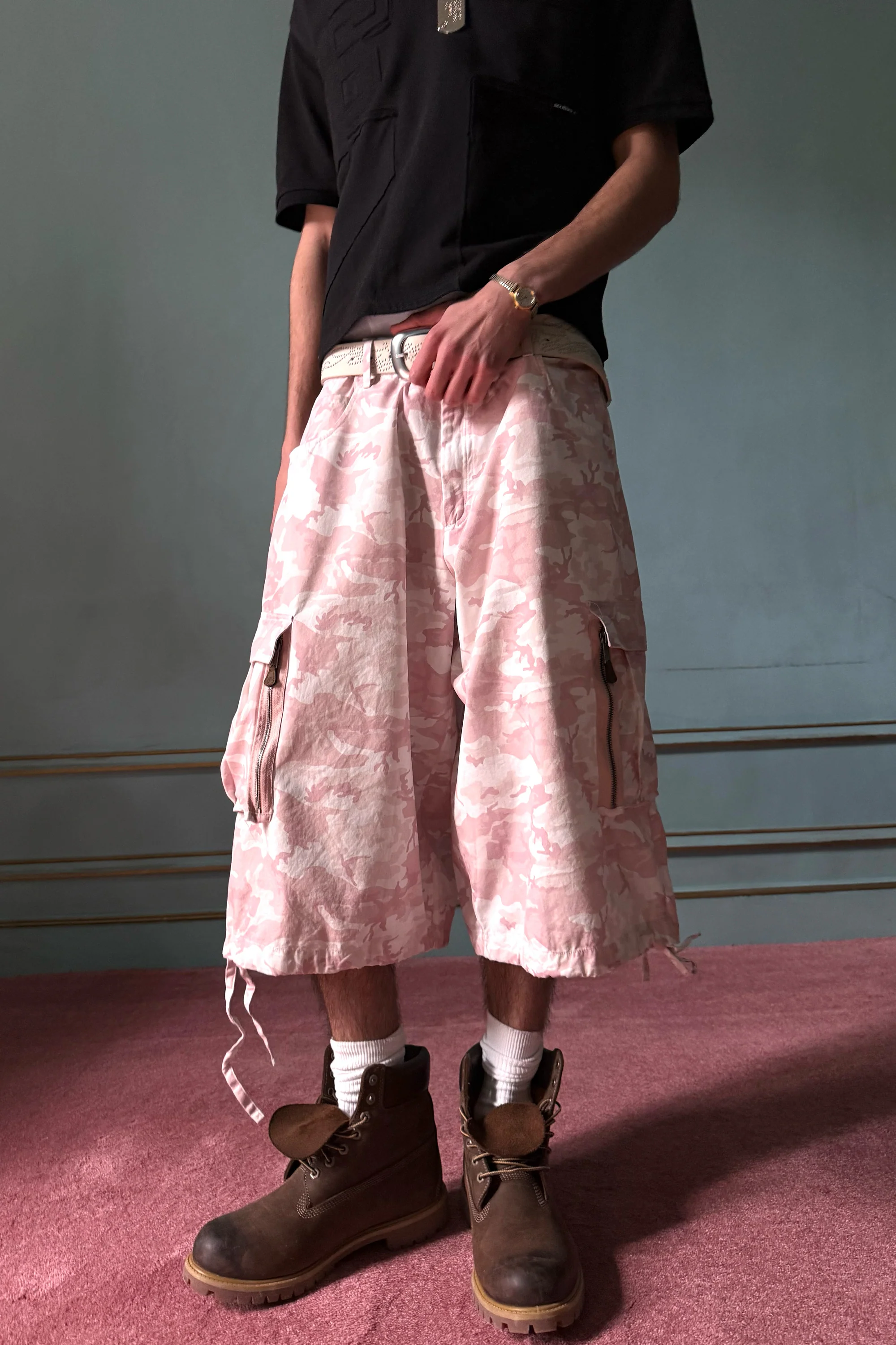 Funk Pink Camo Jorts - Image 7