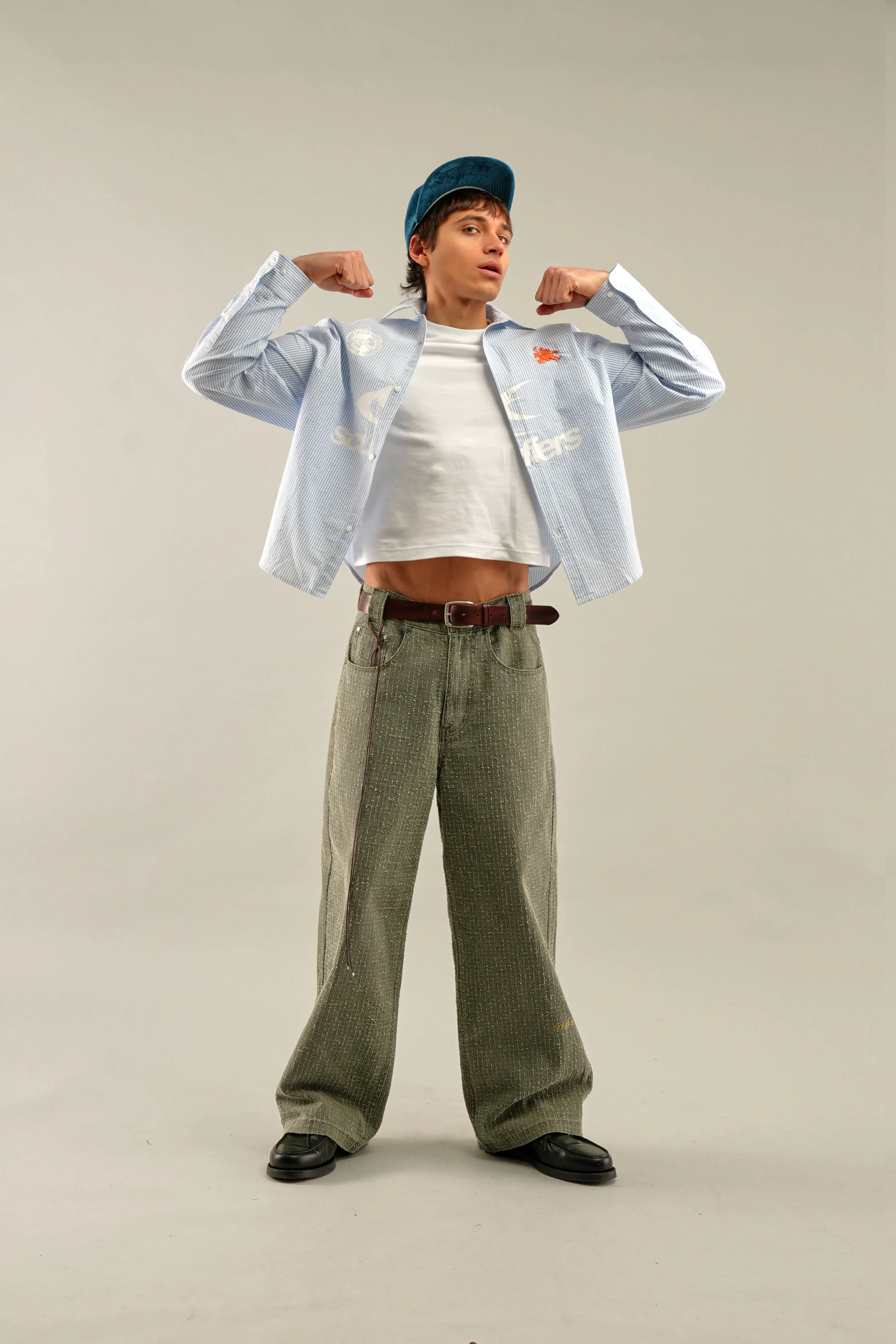Germain Blue Striped Shirt - Image 2