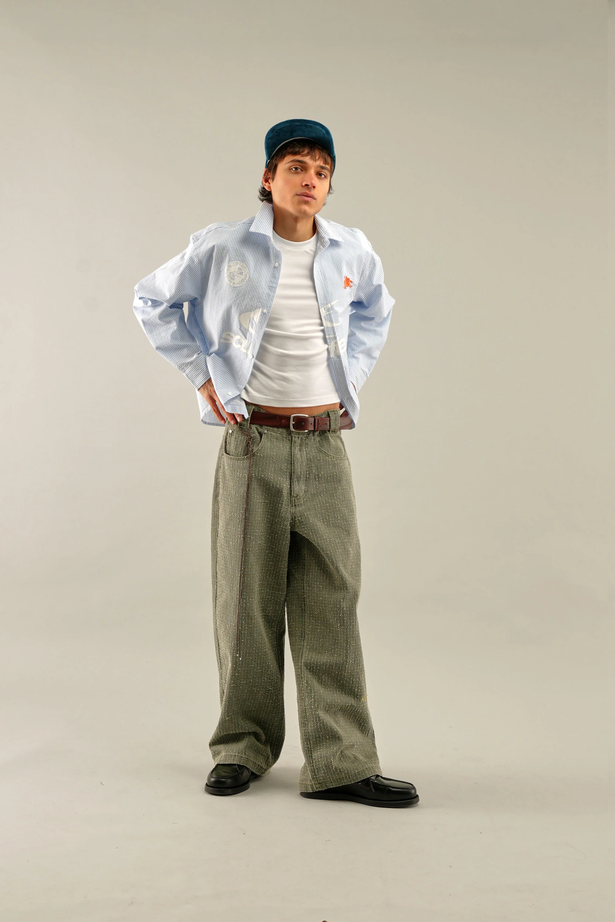 Germain Blue Striped Shirt - Image 7