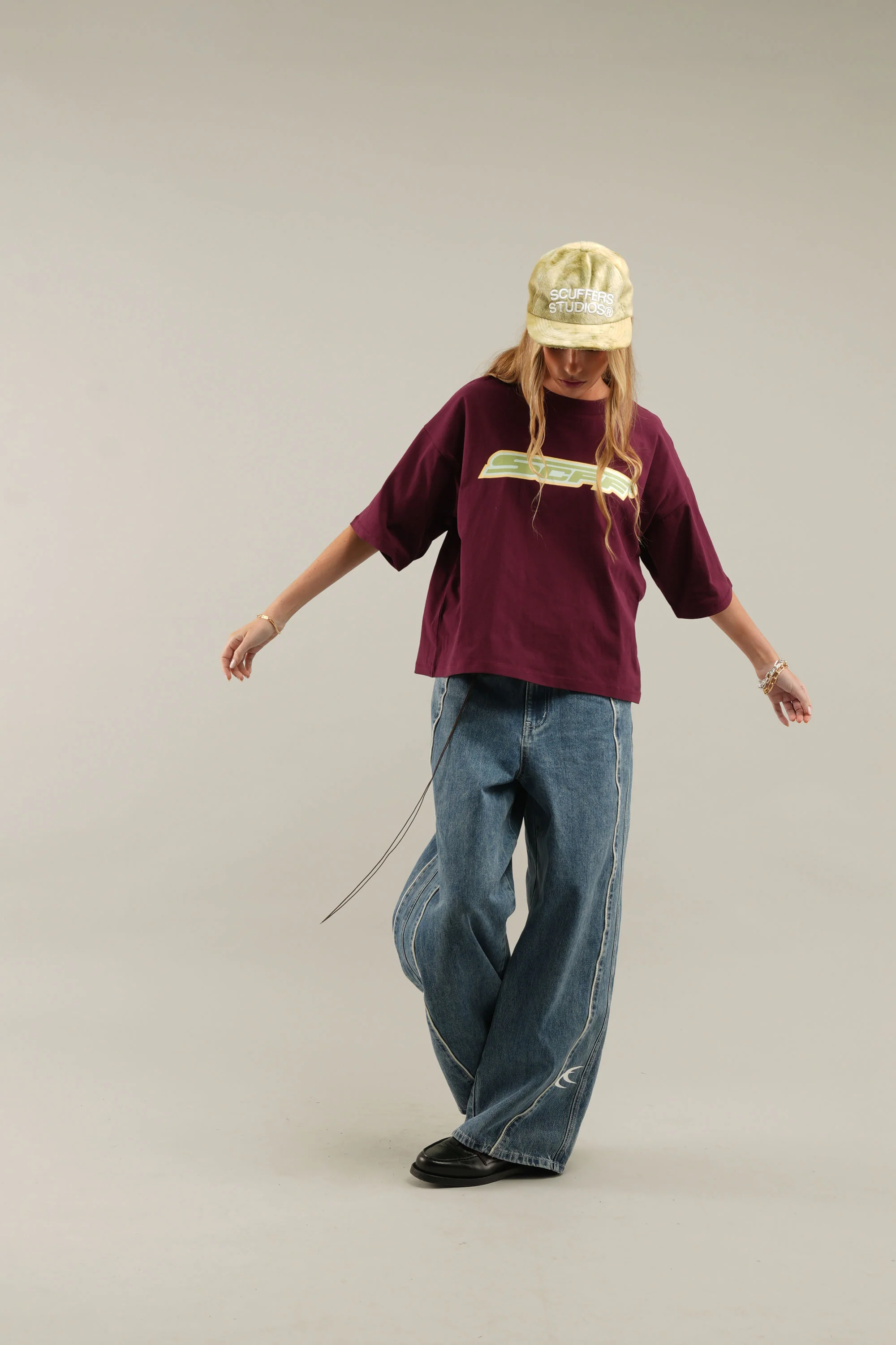 Glow Burgundy T-Shirt - Image 6