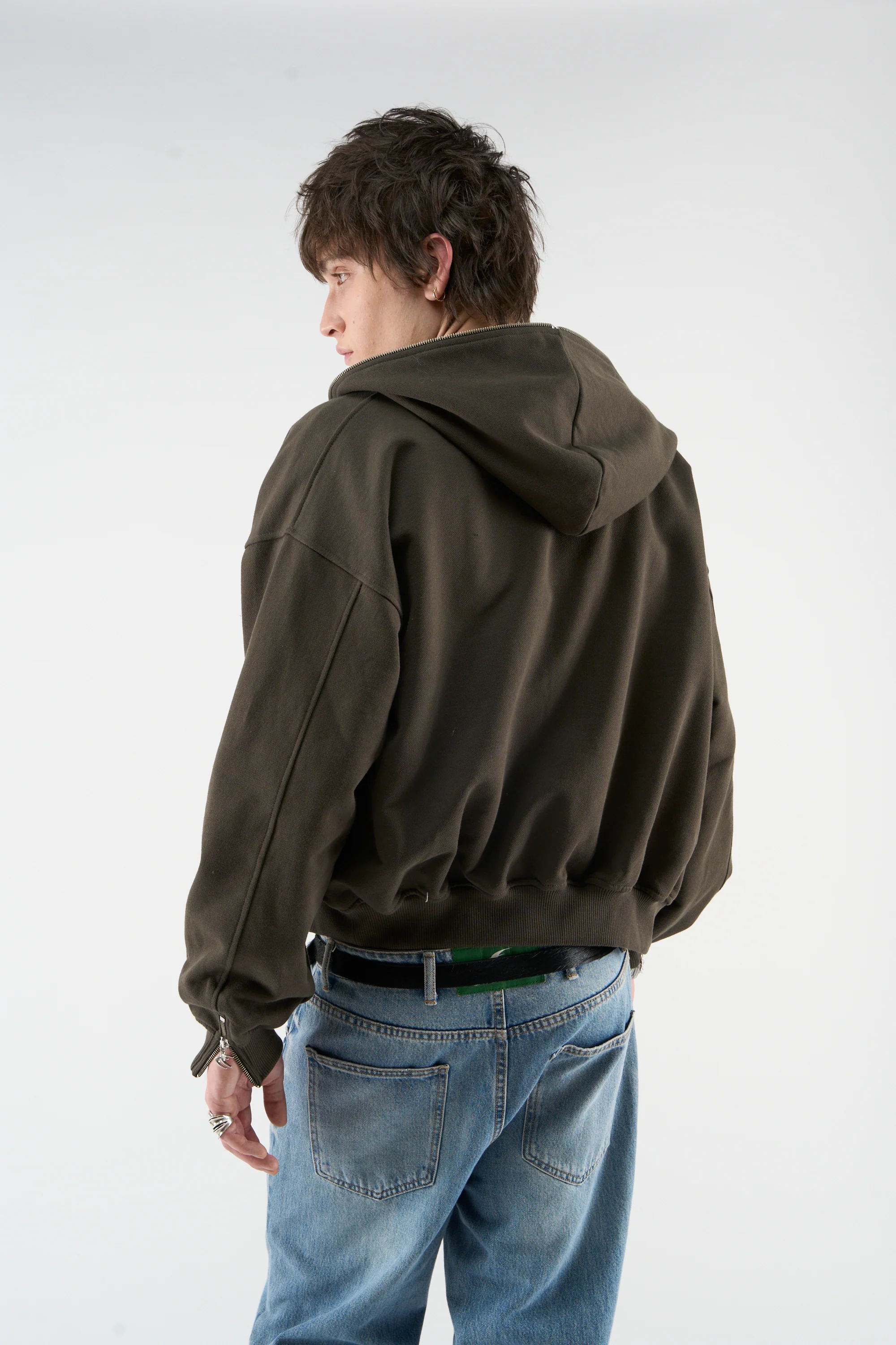 Gothic Dark Green Zipper - Image 3