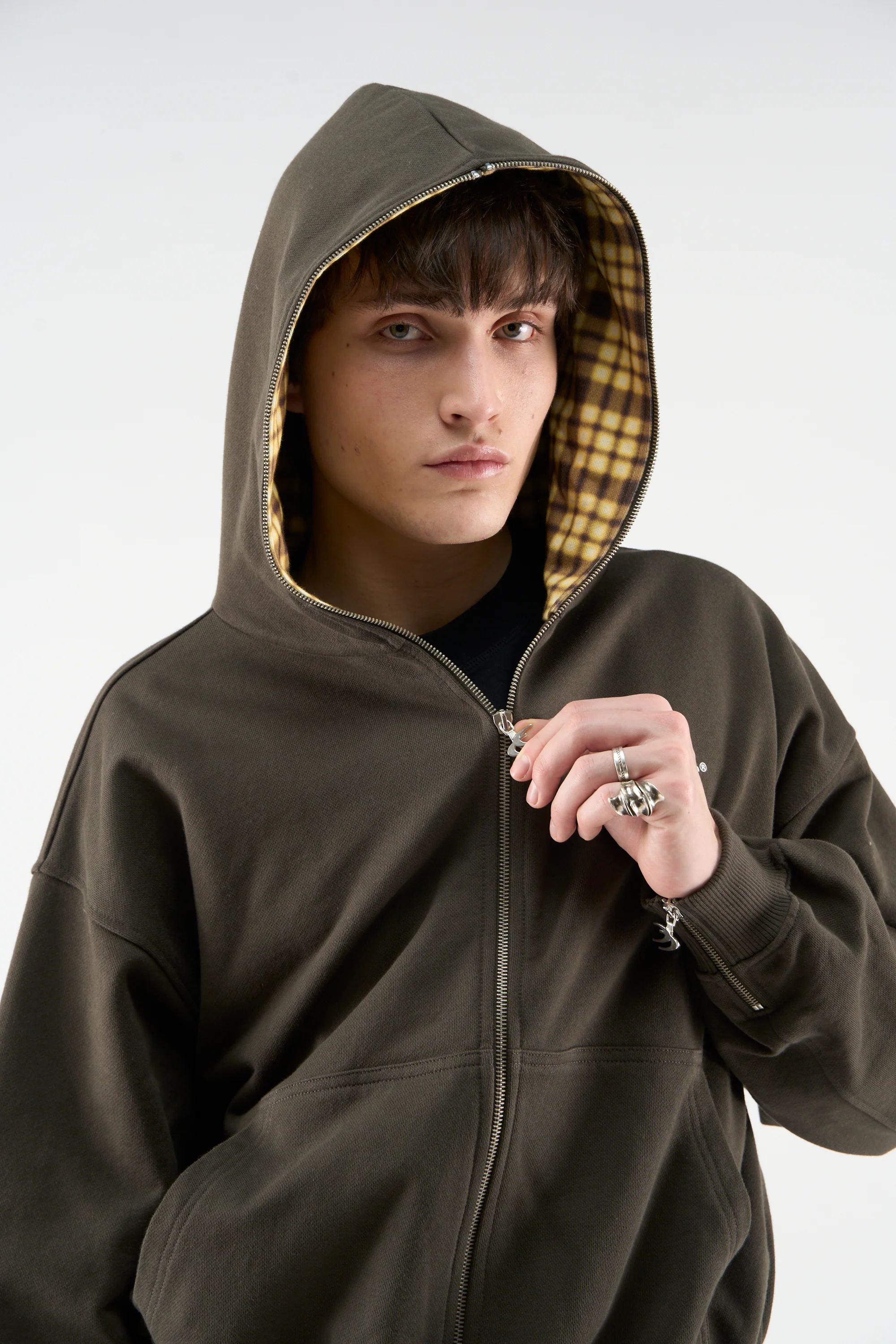 Gothic Dark Green Zipper - Image 4