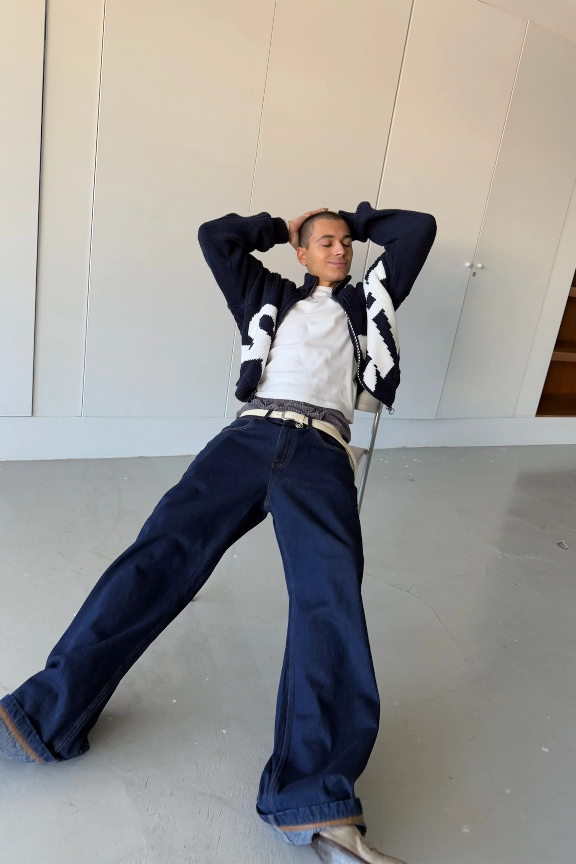 Habi Dark Blue Pants - Image 6