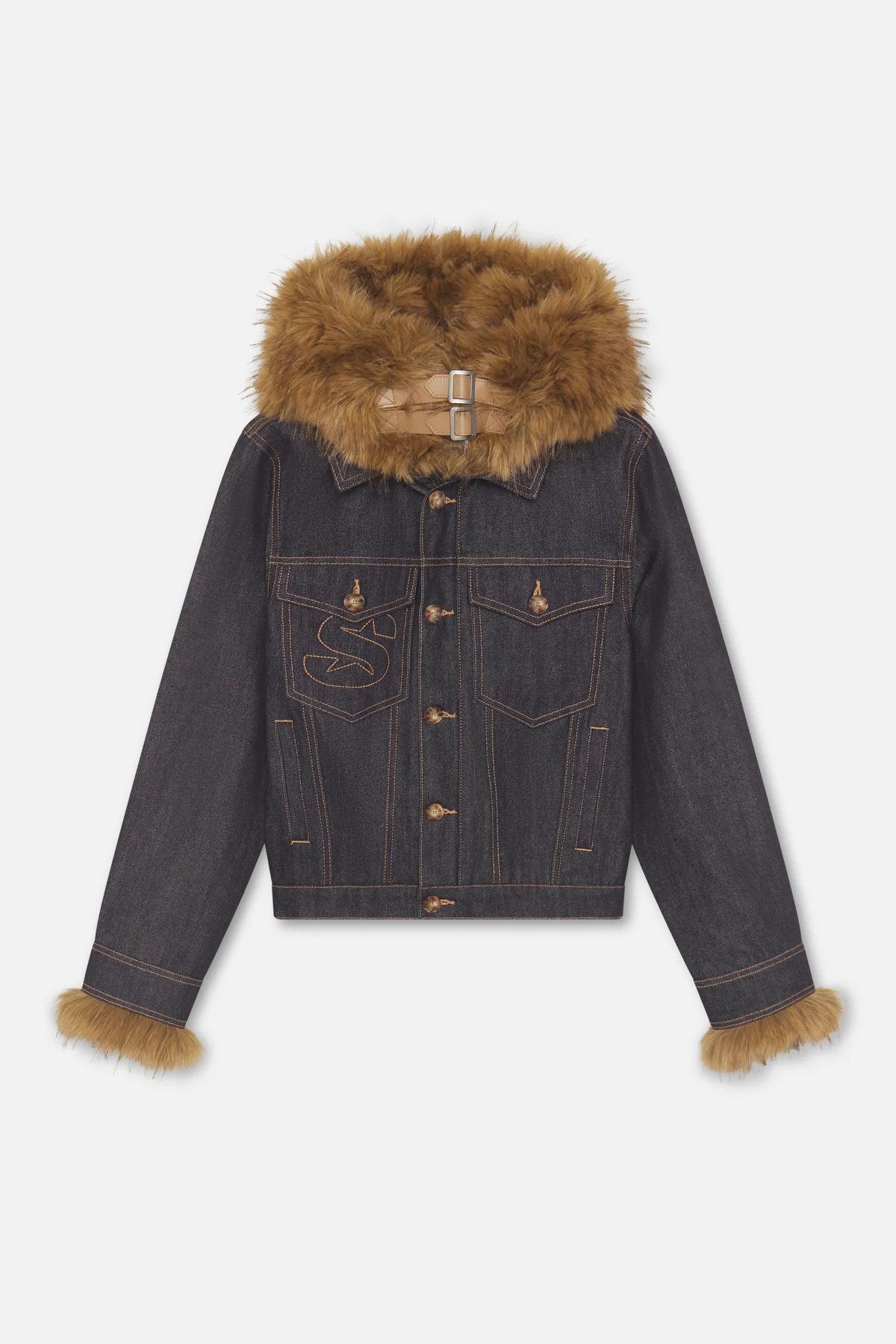 Harper Dark Blue Denim Jacket - Image 6