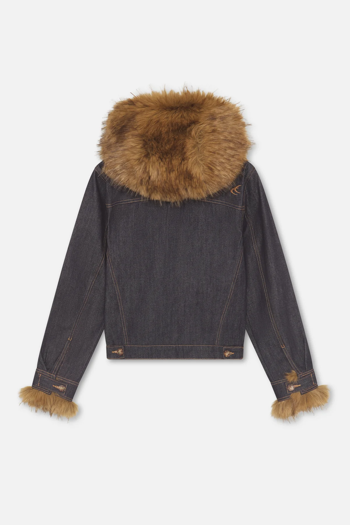 Harper Dark Blue Denim Jacket - Image 7