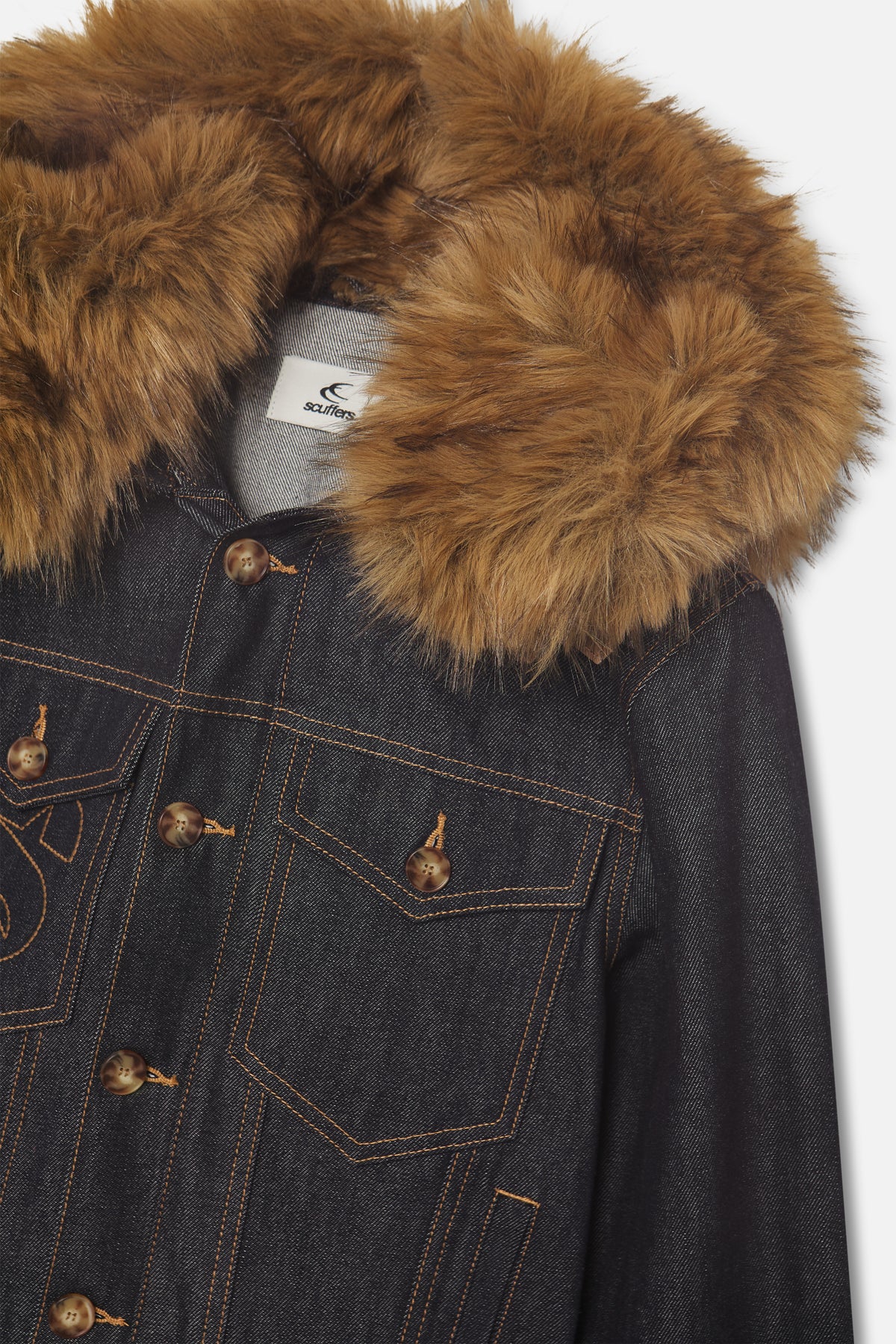 Harper Dark Blue Denim Jacket - Image 8
