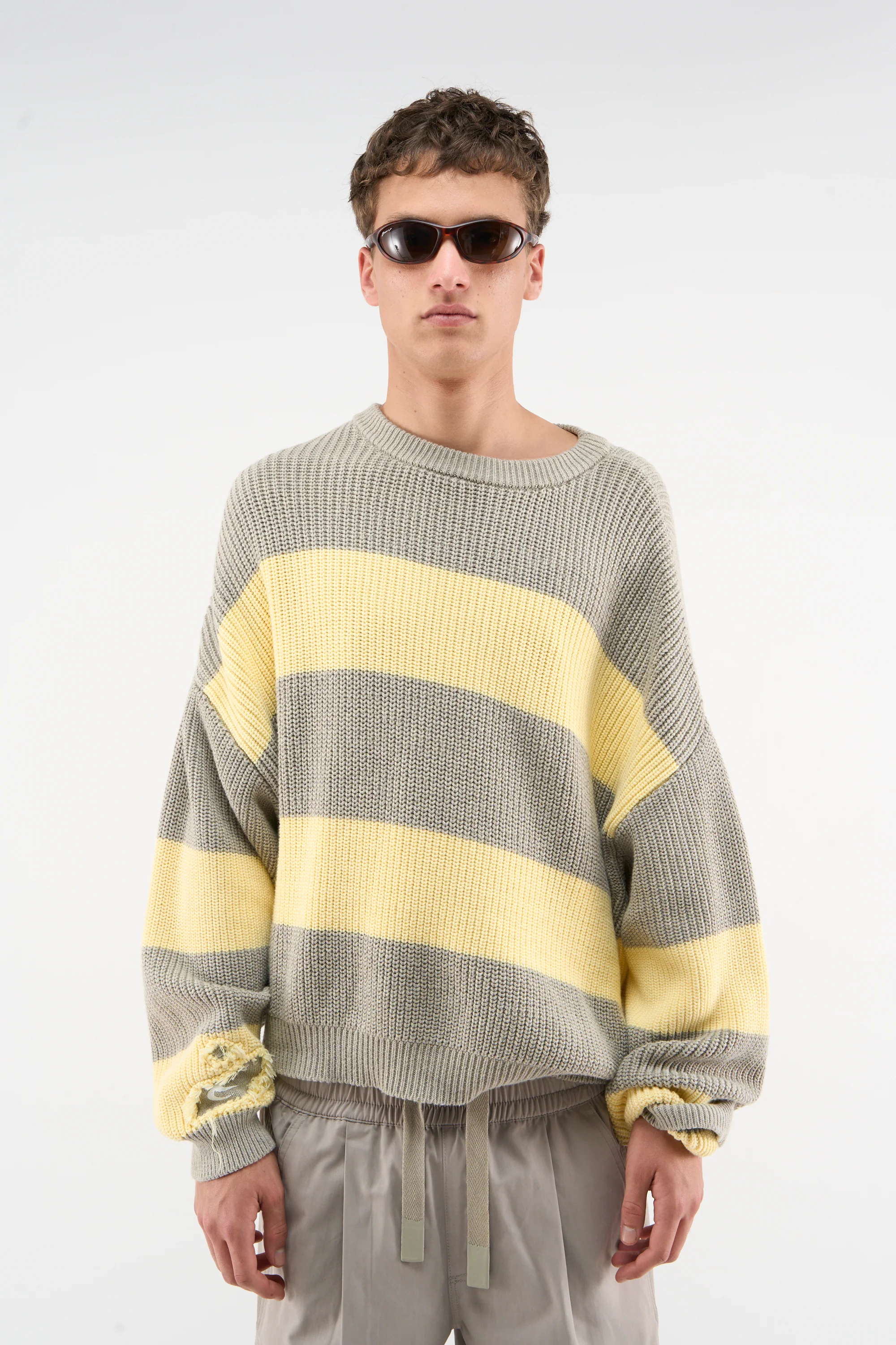 Hole Yellow & Grey Knit - Image 2