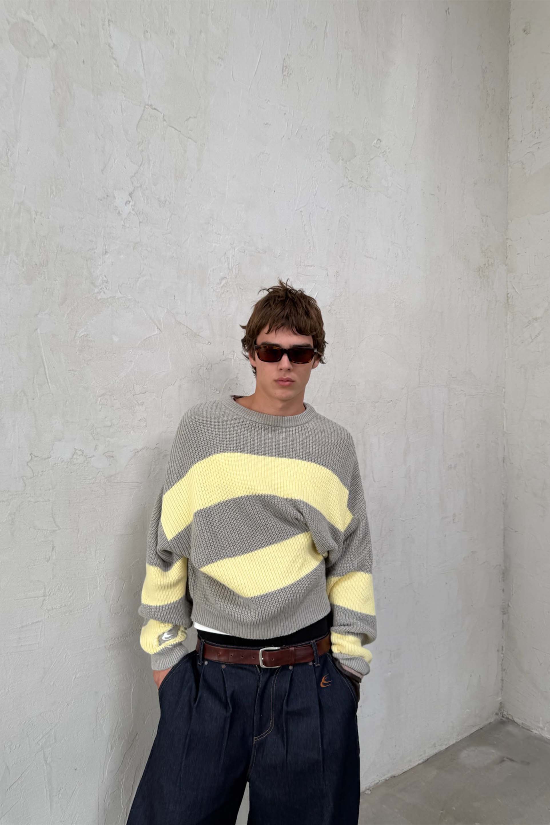 Hole Yellow & Grey Knit - Image 6