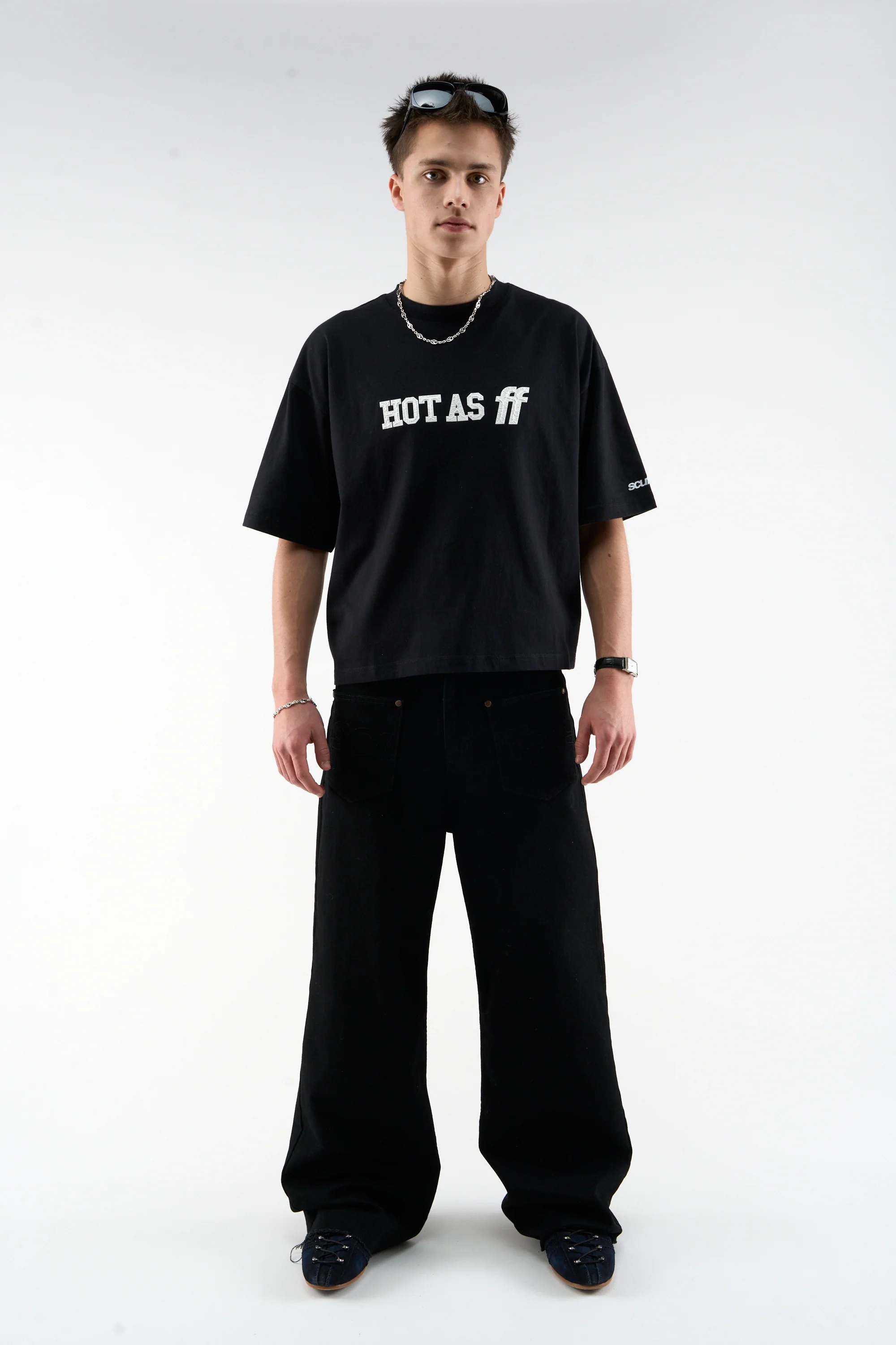 Hot As FF Black T-Shirt - Image 2