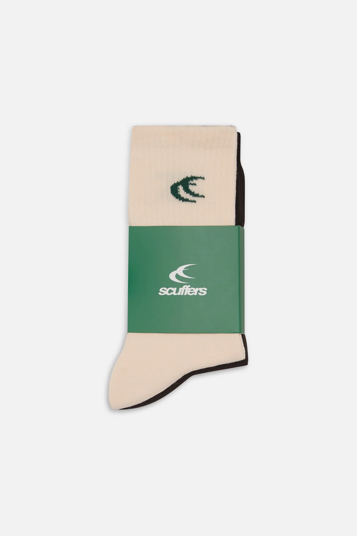 Iconic Brown & Ecru Socks - Image 2