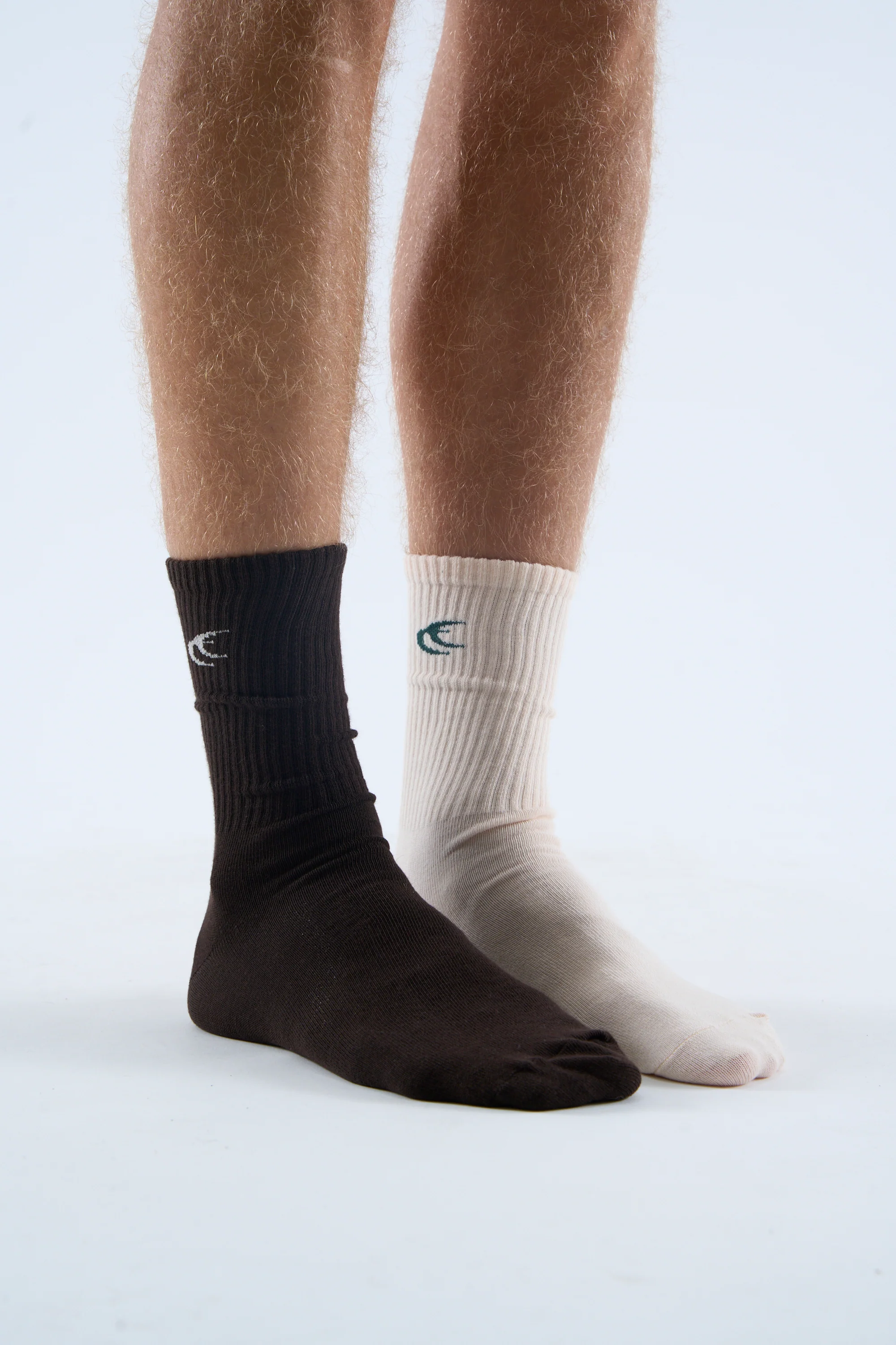 Iconic Brown & Ecru Socks - Image 4