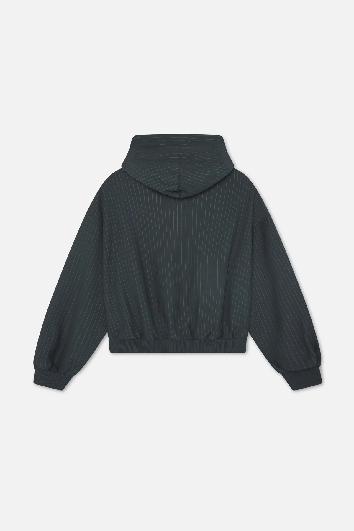 Iconic Dark Green Pinstripe Hoodie - Image 7