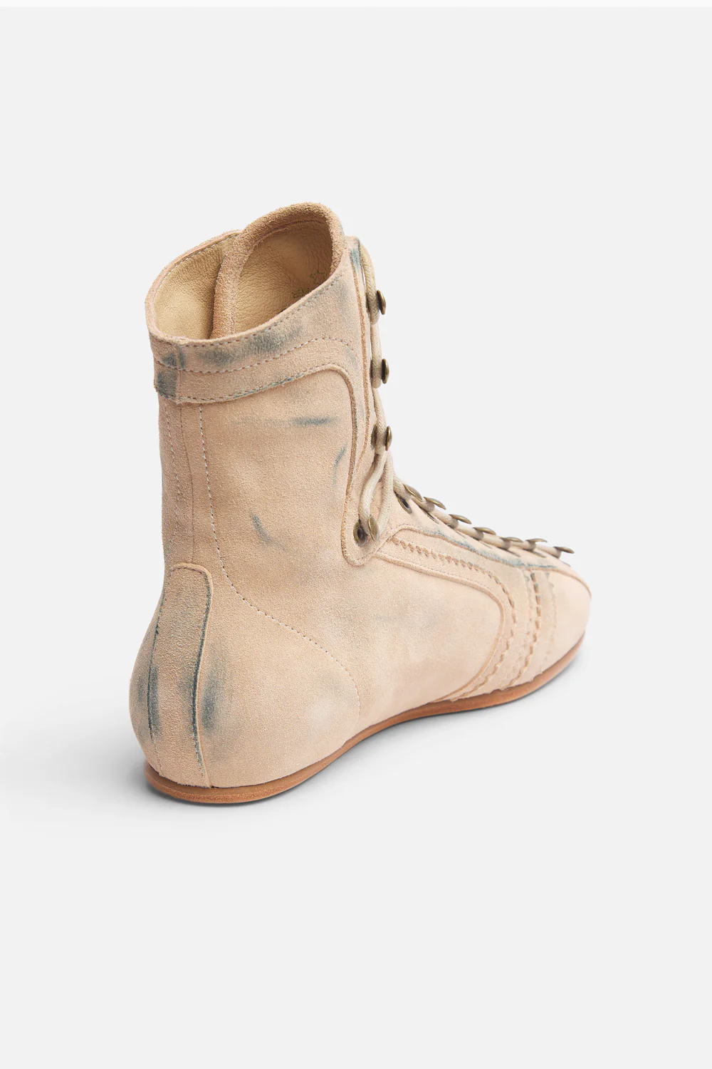 Iconic Ecru Suede Boots - Image 4