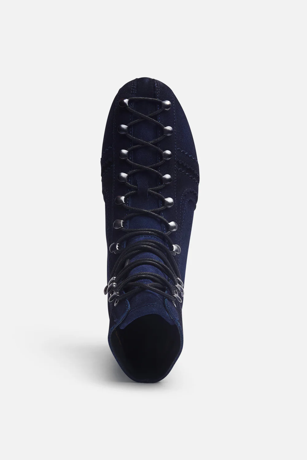 Iconic Navy Suede Boots - Image 3