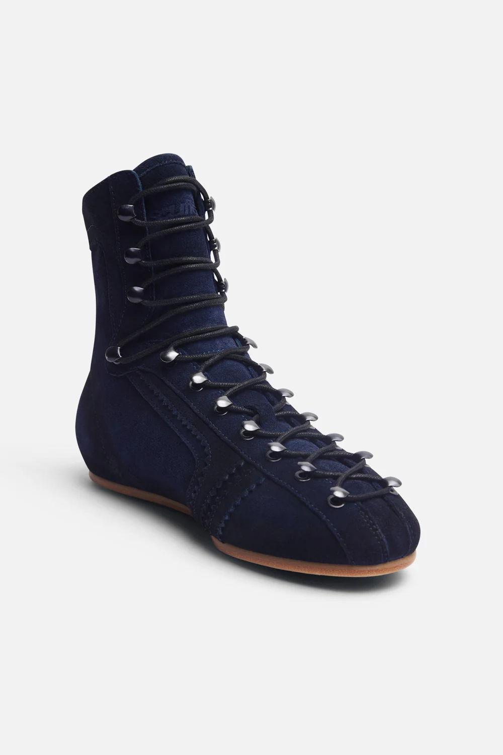 Iconic Navy Suede Boots - Image 4