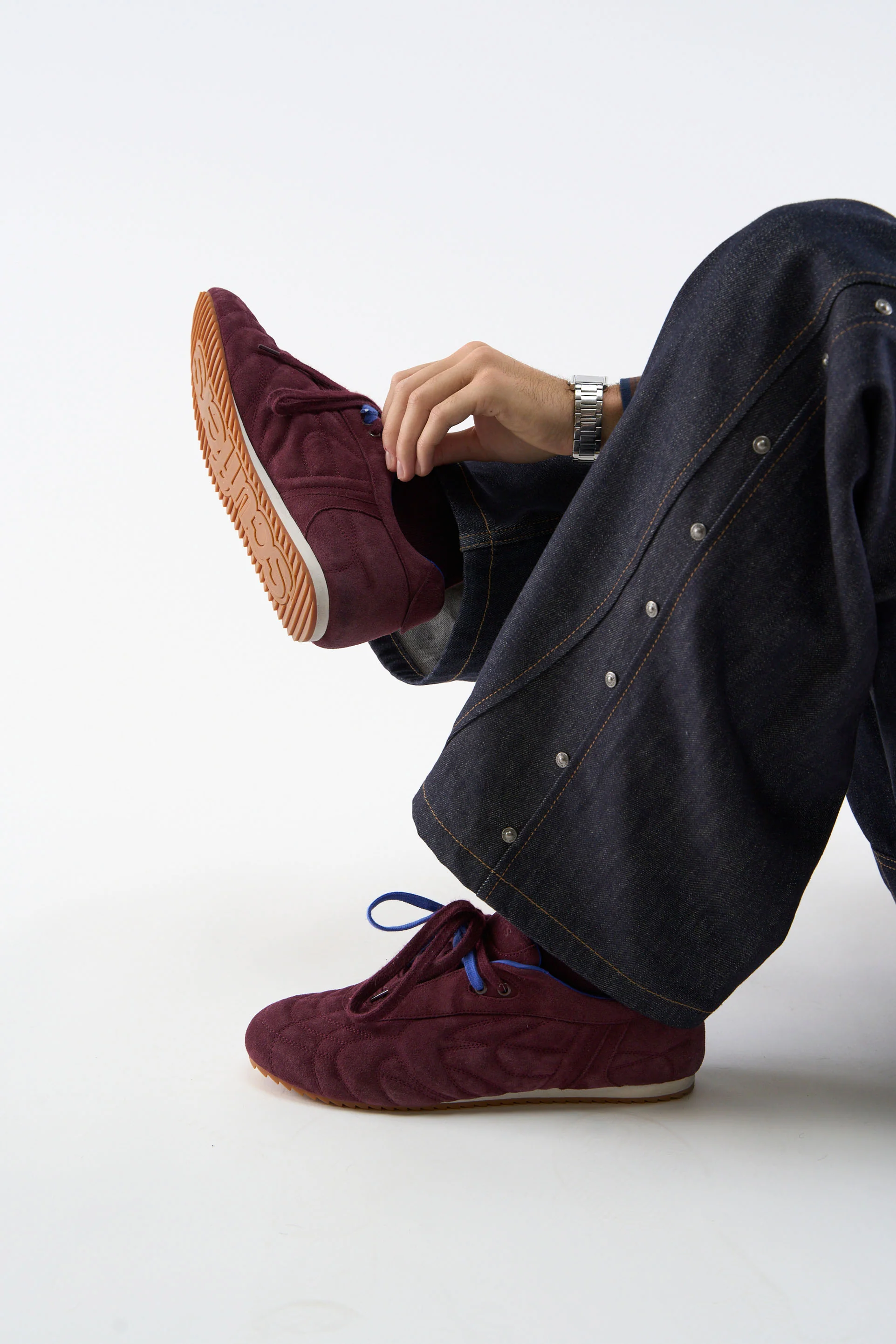 Iconic Suede Burgundy Sneaker - Image 12
