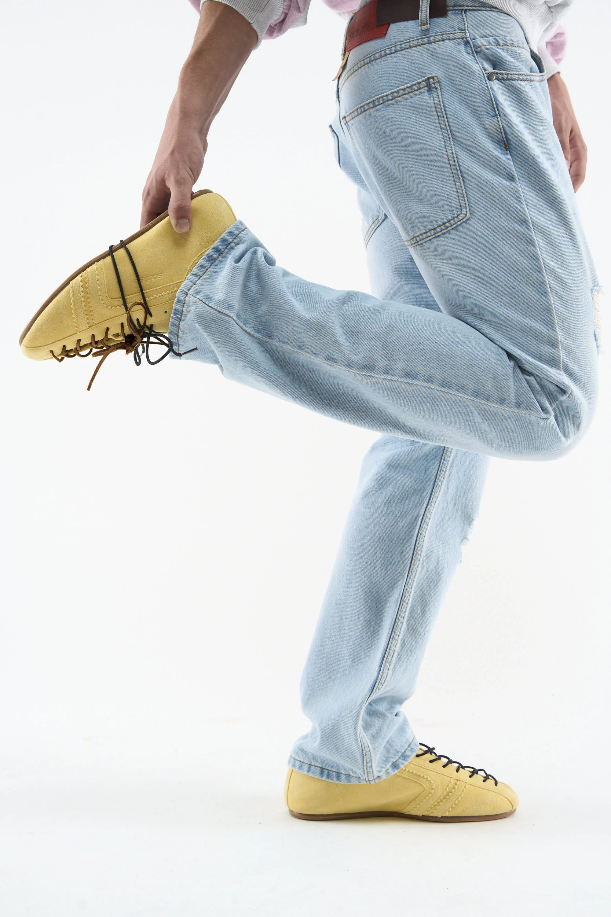 Iconic Suede Yellow Shoes - Image 10