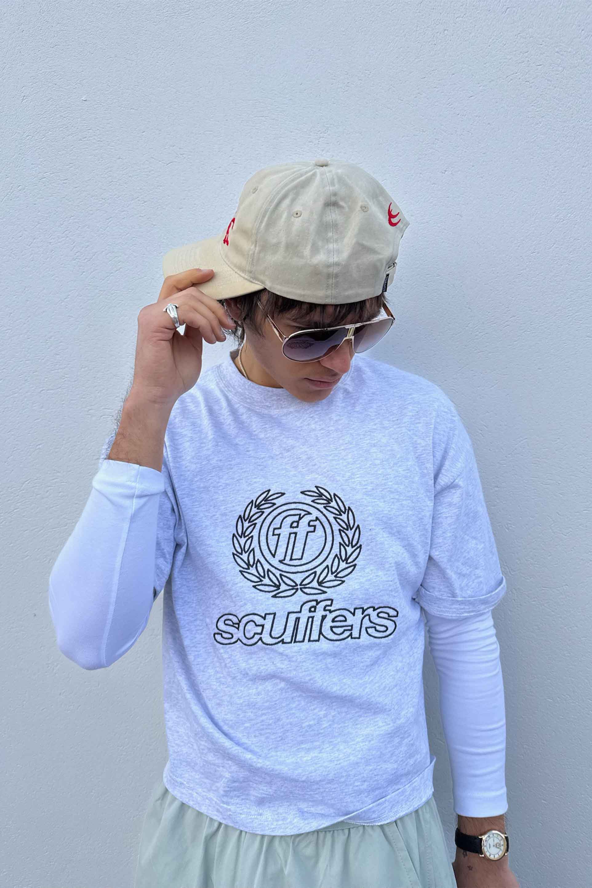Jersey Grey Melange T-Shirt - Image 8