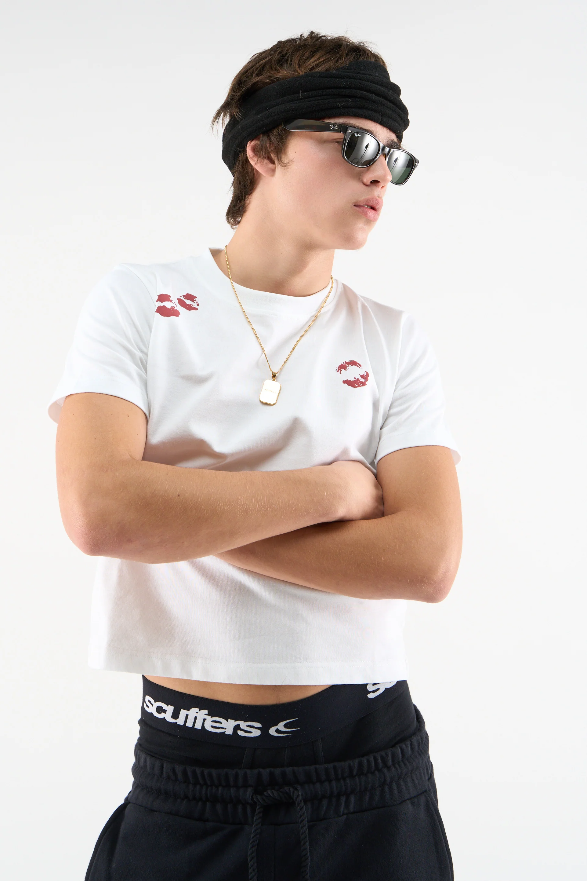 Kiss Me White T-Shirt - Image 2