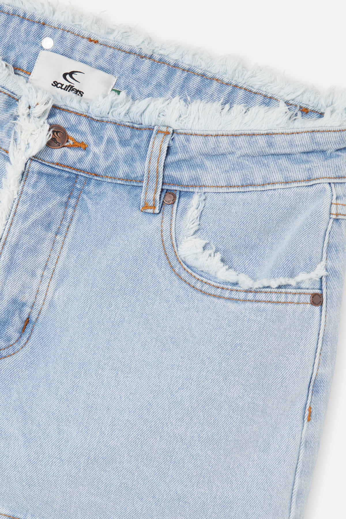 Label Light Blue Denim Skirt - Image 5