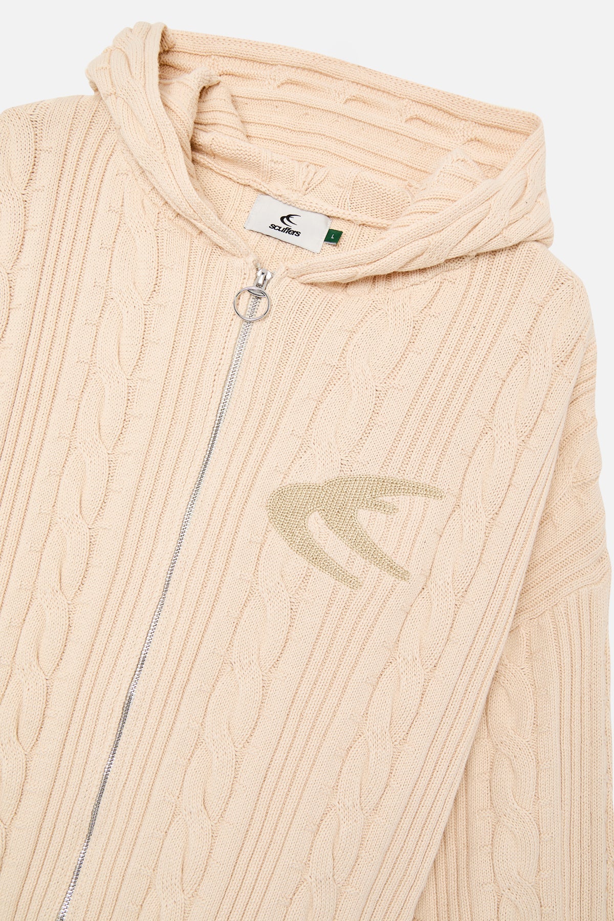 Latte Ecru Zipper Knit - Image 12