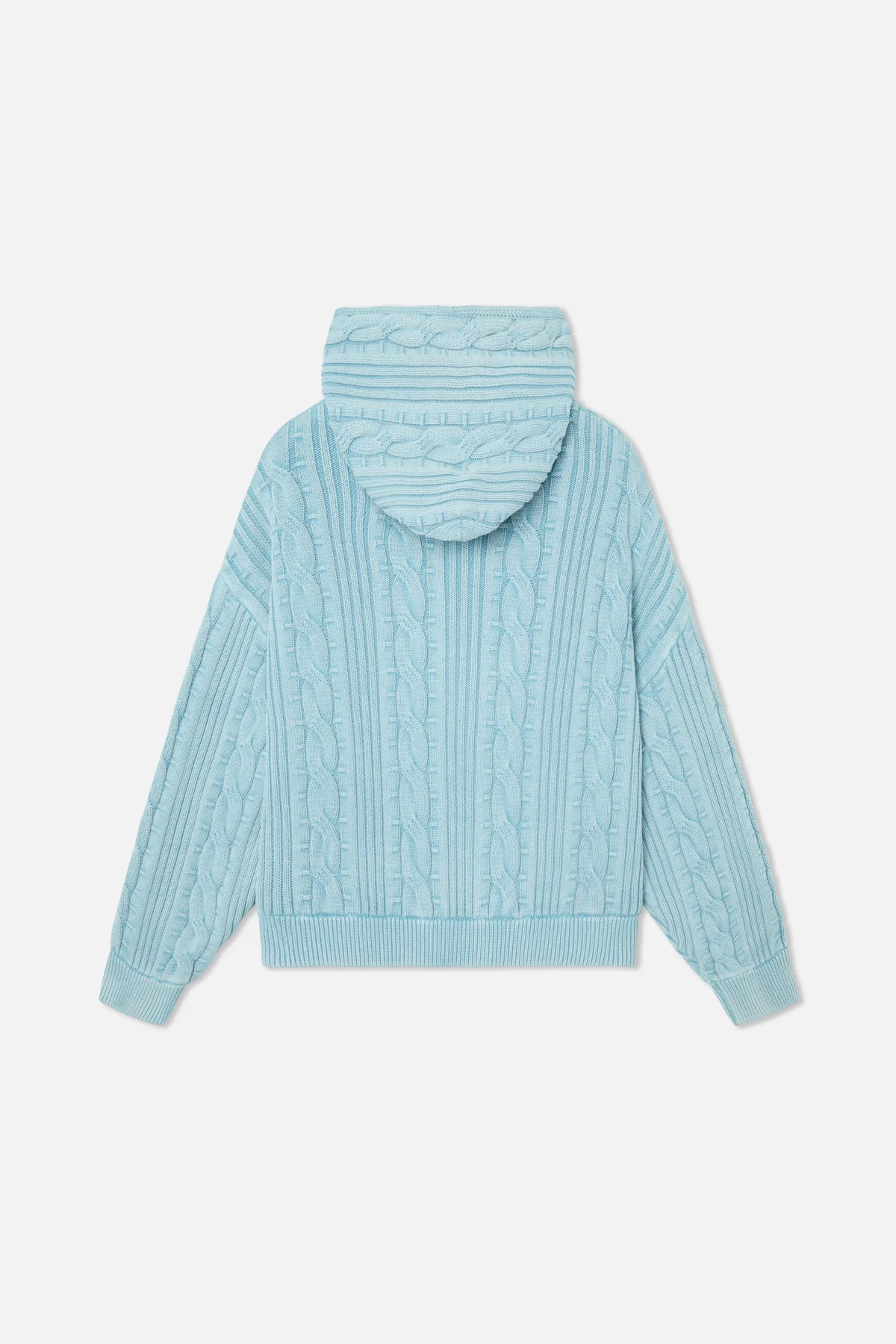 Latte Zipper Light Blue Knit - Image 3