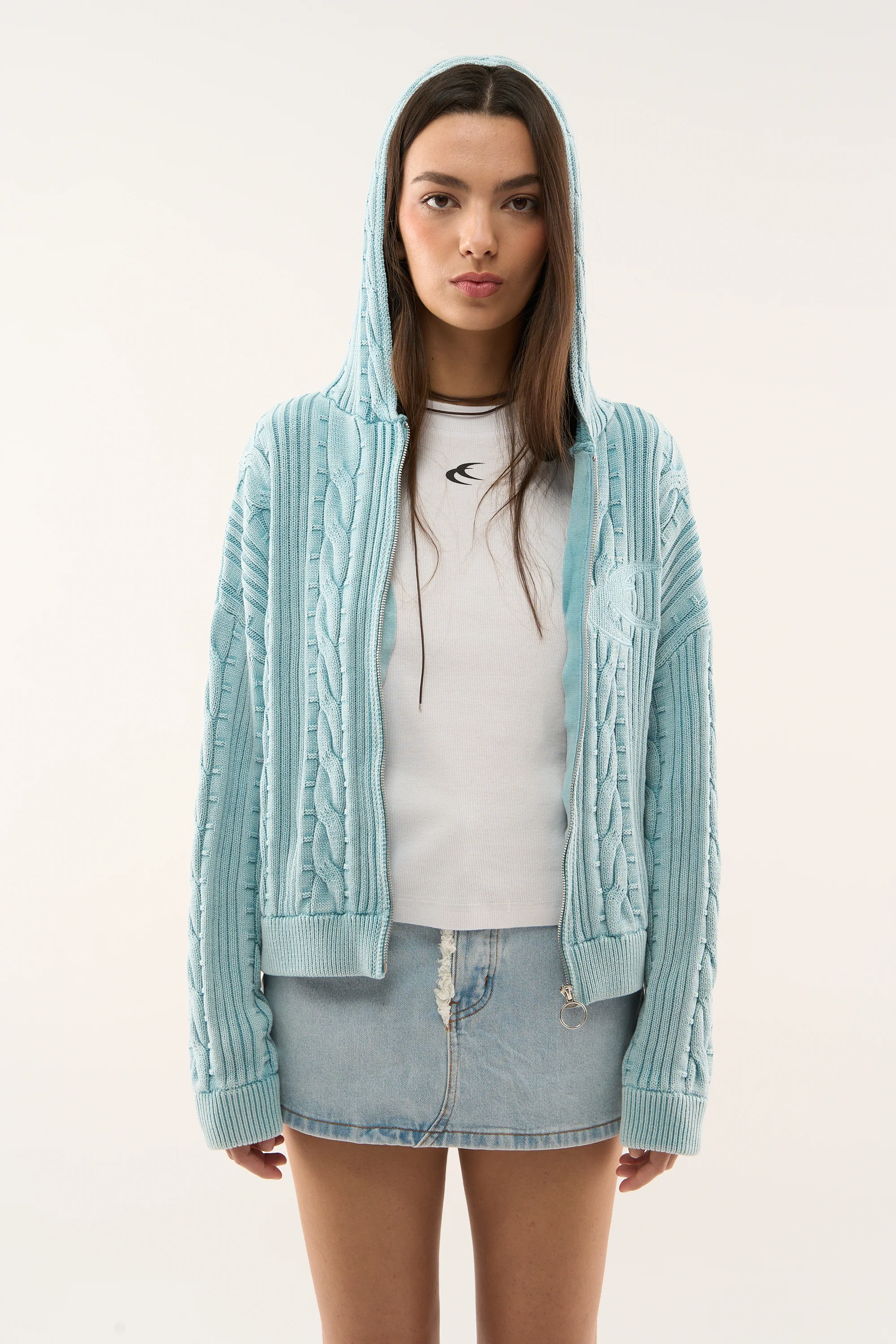 Latte Zipper Light Blue Knit - Image 5